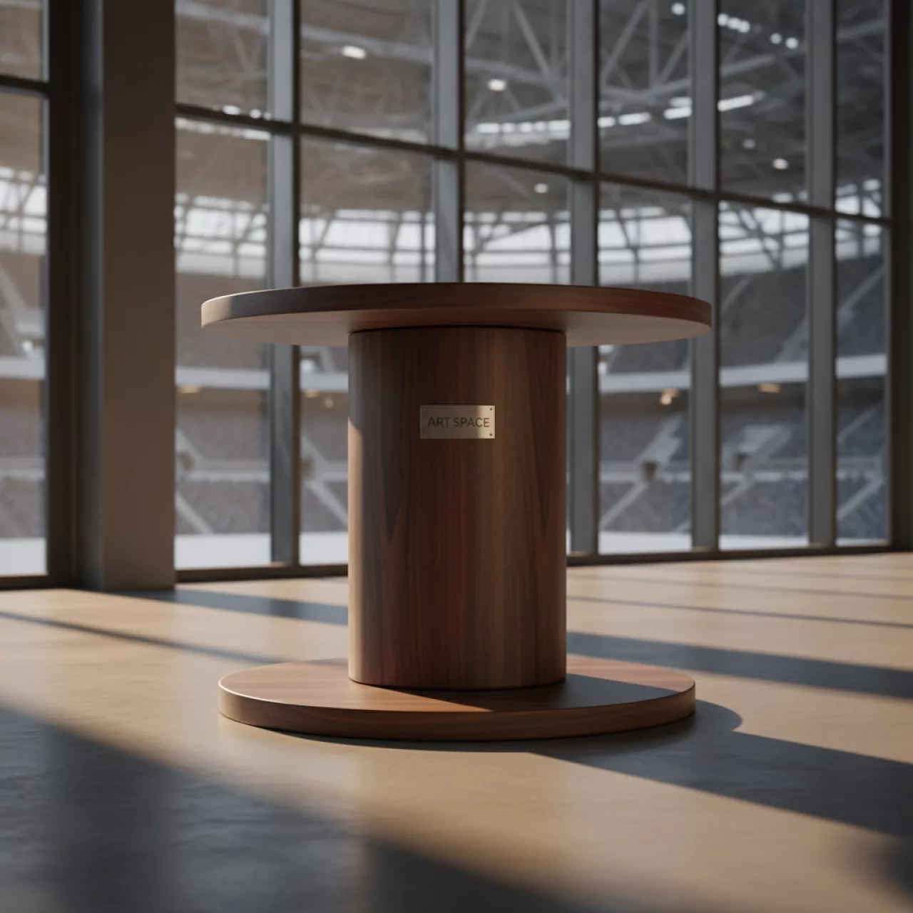 Аренда Подстолье Tonda деревянное в ледовом дворце «Большой» — ART SPACE