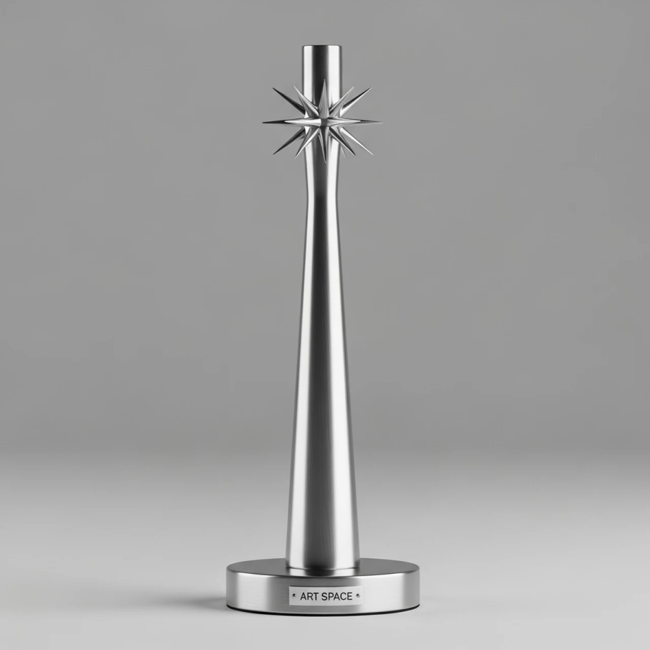 Аренда Подсвечник алюминиевый «Салют» 36 см в ледовом дворце «Роза Хутор» — ART SPACE