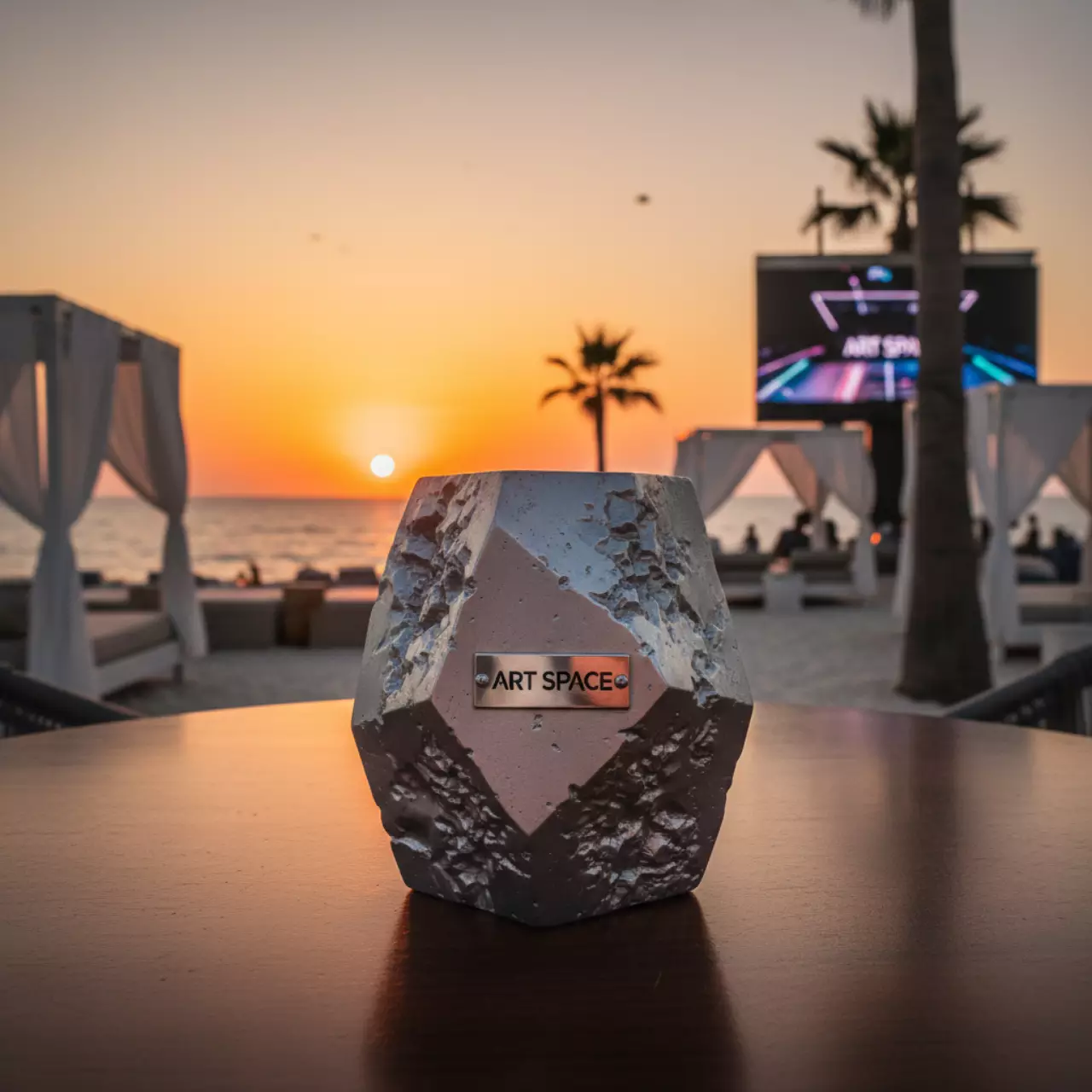 Аренда Подсвечник алюминиевый Вулкан в пляжном клубе Del Mar — ART SPACE