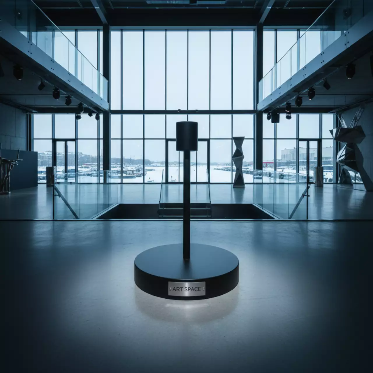 Аренда Подсвечник Бренна черный размер S в зале «Чайка» (Морпорт) — ART SPACE