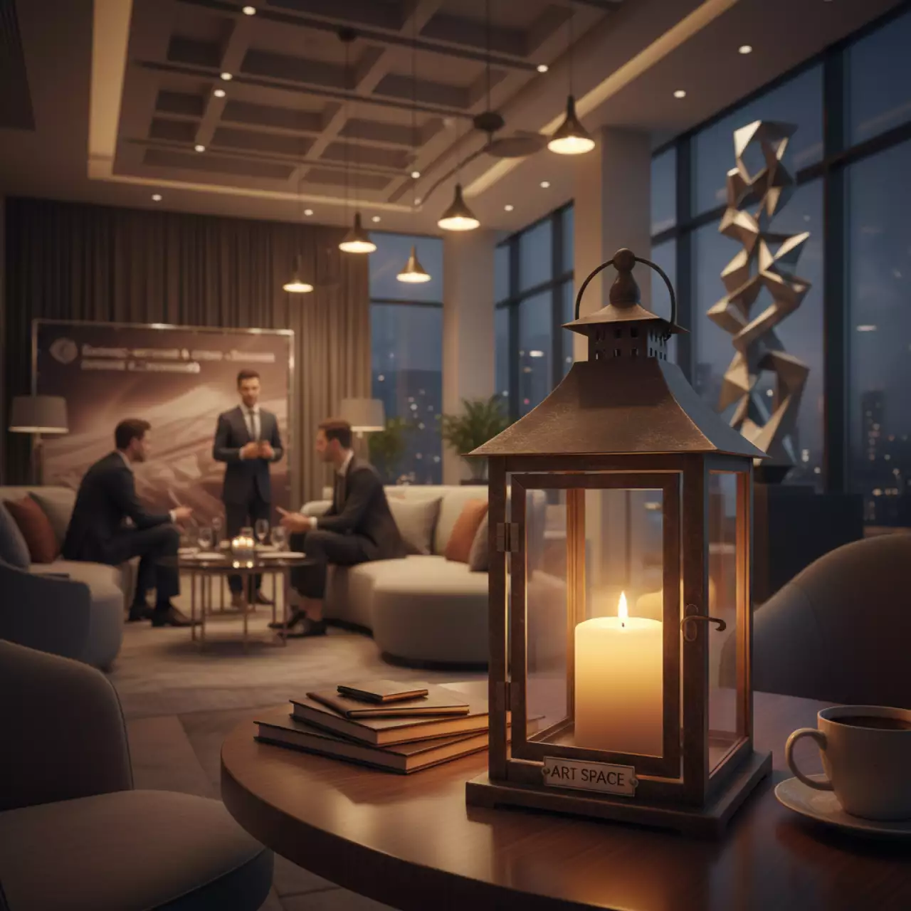 Аренда Подсвечник фонарь коричневый 23х11,5х11,5 см в отеле «Звездный» — ART SPACE