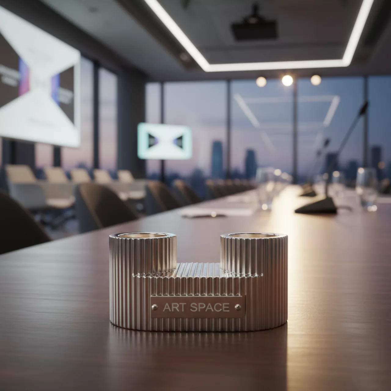 Аренда Подсвечник Гофре двойной 5,5х5,4х2,3 см в Panorama by Mercure — ART SPACE