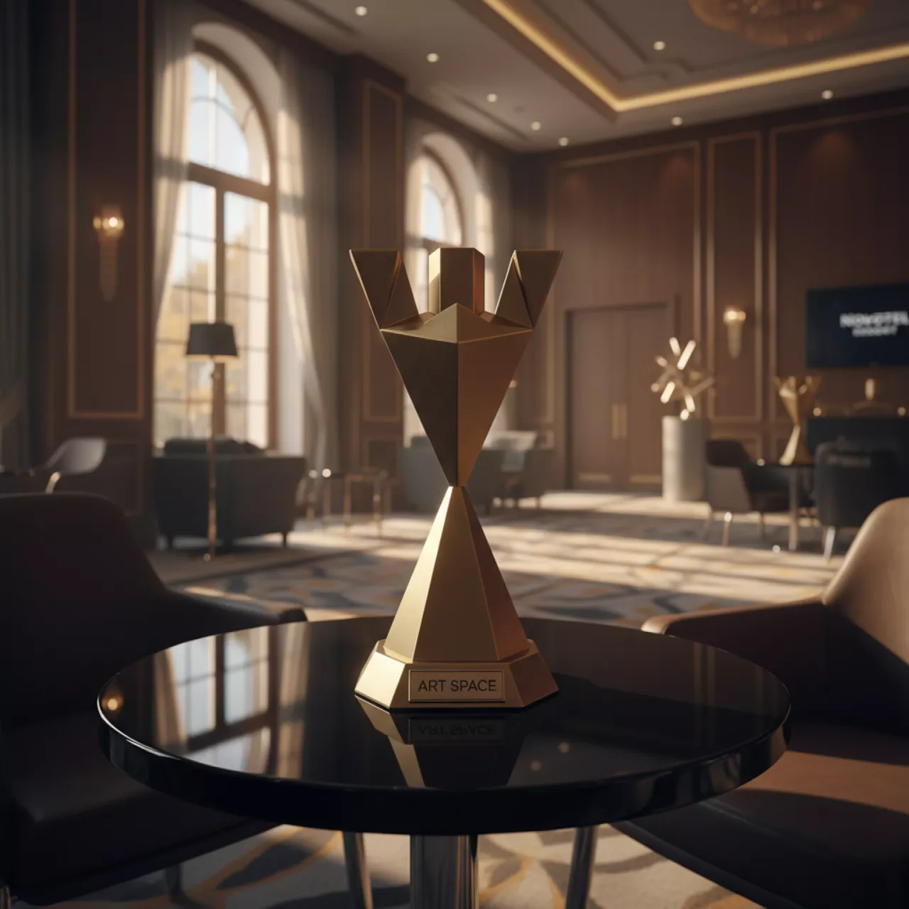 Аренда Подсвечник лофт темное золото в Novotel Resort — ART SPACE