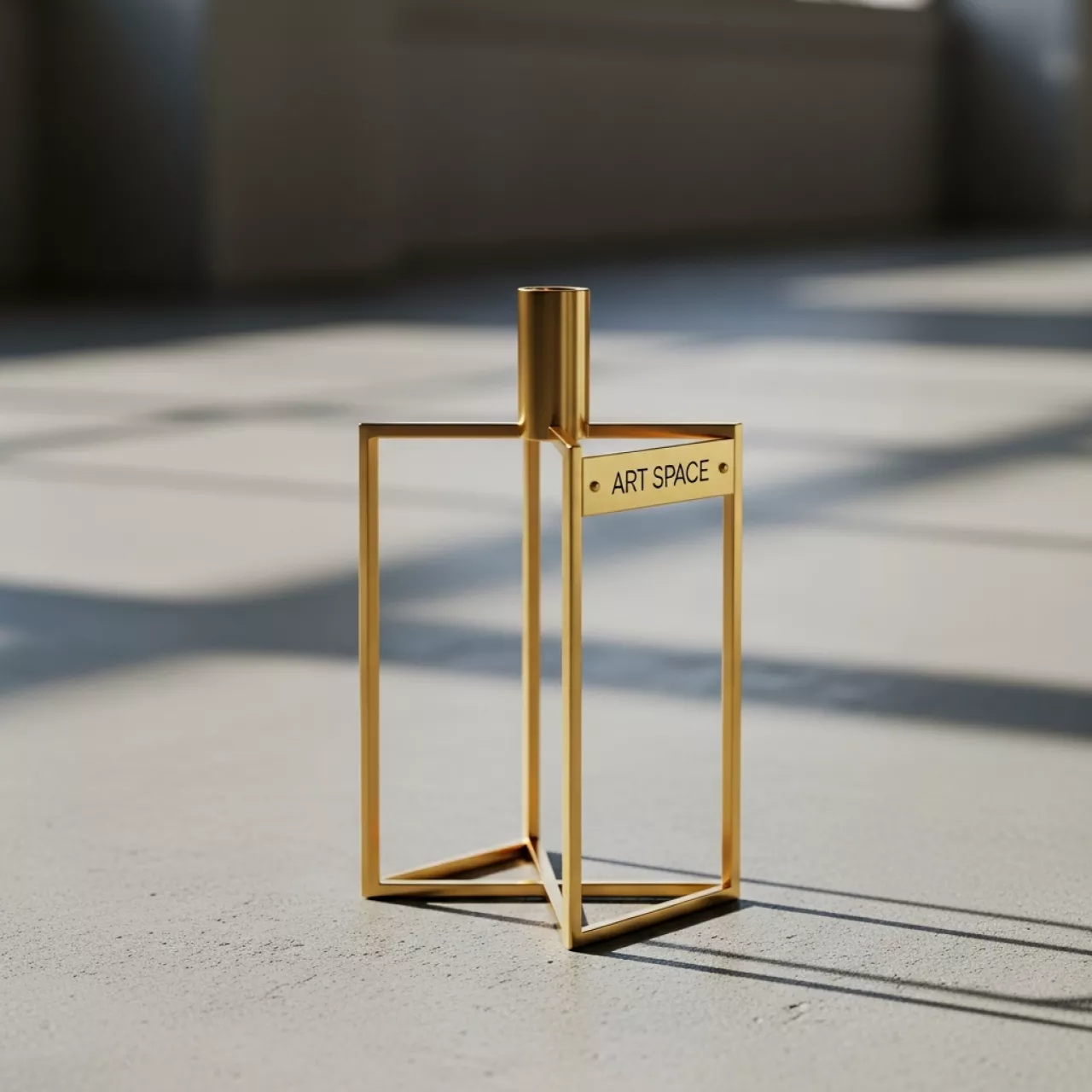 Аренда Подсвечник Лори золотого цвета размер S в банкетном зале «Дельфин» — ART SPACE