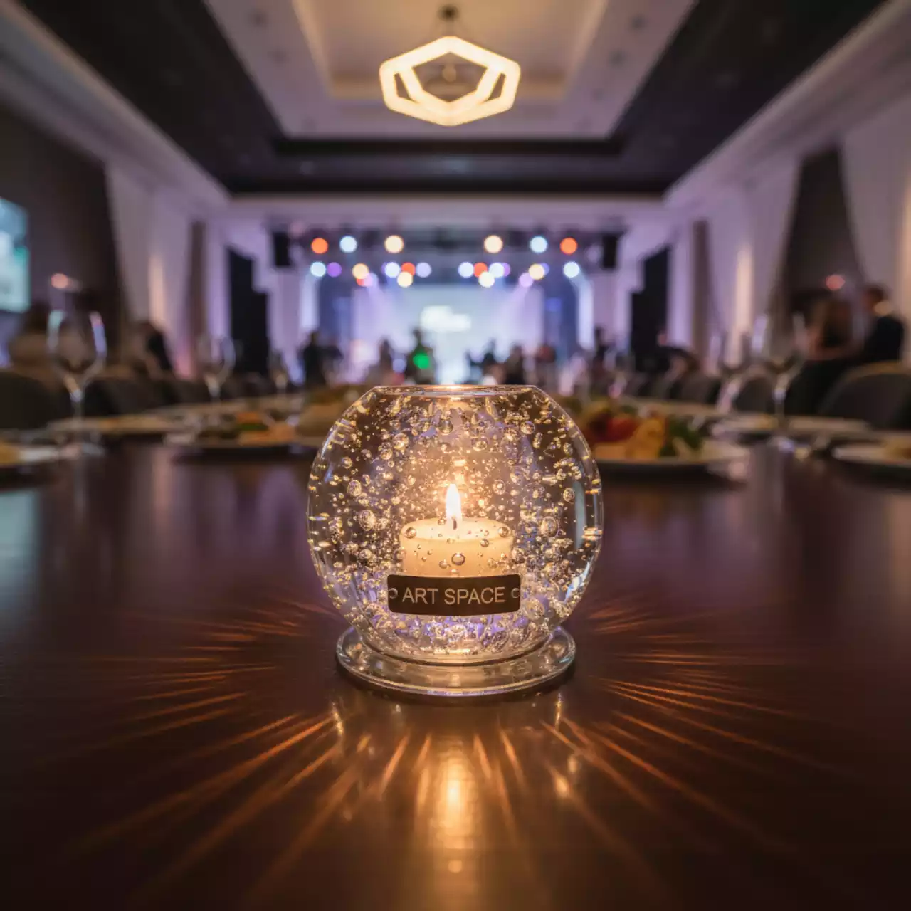 Аренда Подсвечник Пузырьки на шаре 5,5 см в банкетном зале «Дельфин» — ART SPACE