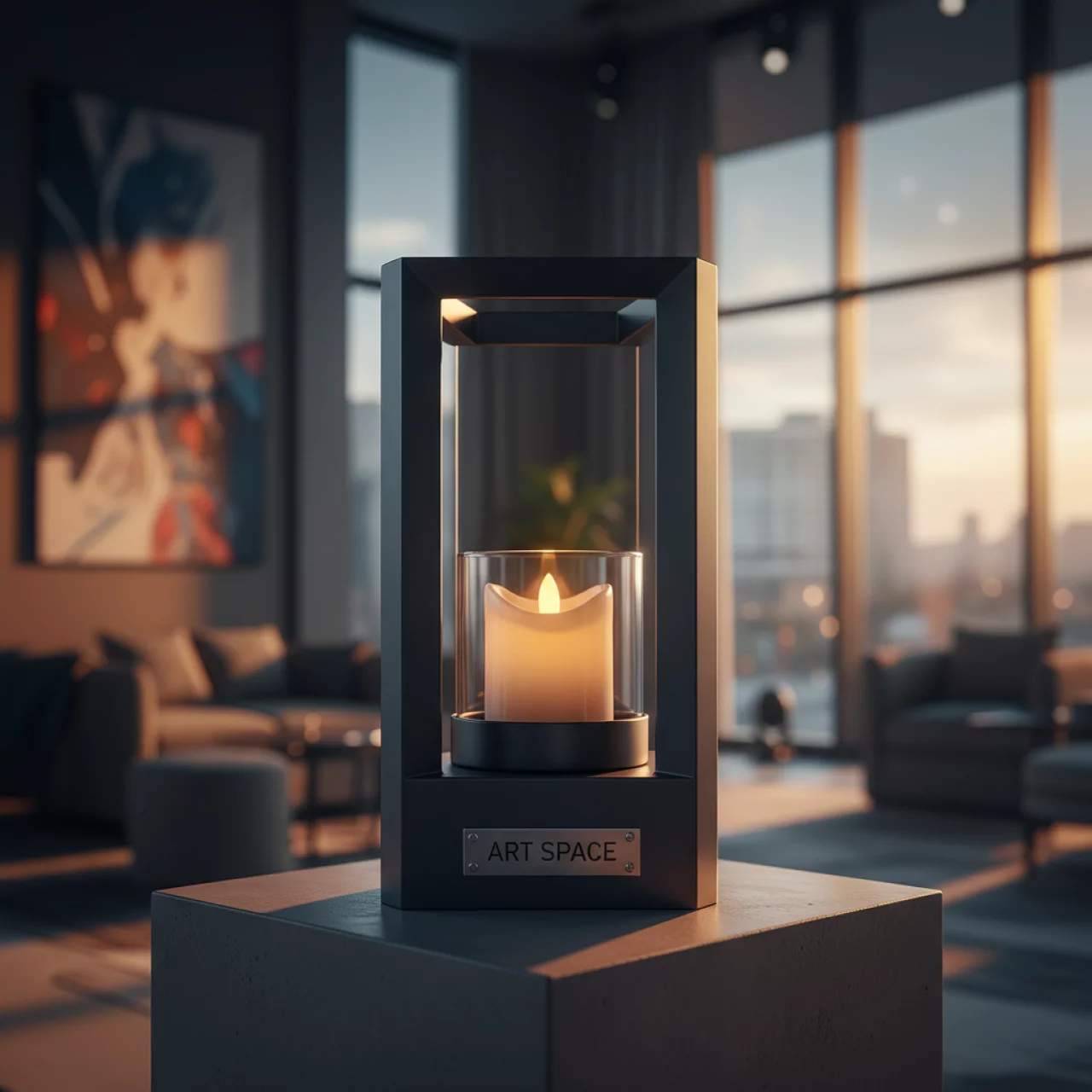 Аренда Подсвечник со светодиодной свечой в отеле «Богатырь» — ART SPACE