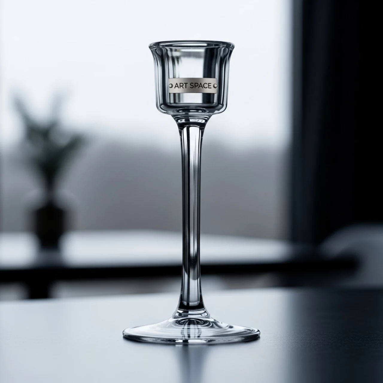 Аренда Подсвечник стеклянный на ножке Pasabahce Basic D 82 мм H 170 мм в ресторане «Плакучая Ива» — ART SPACE