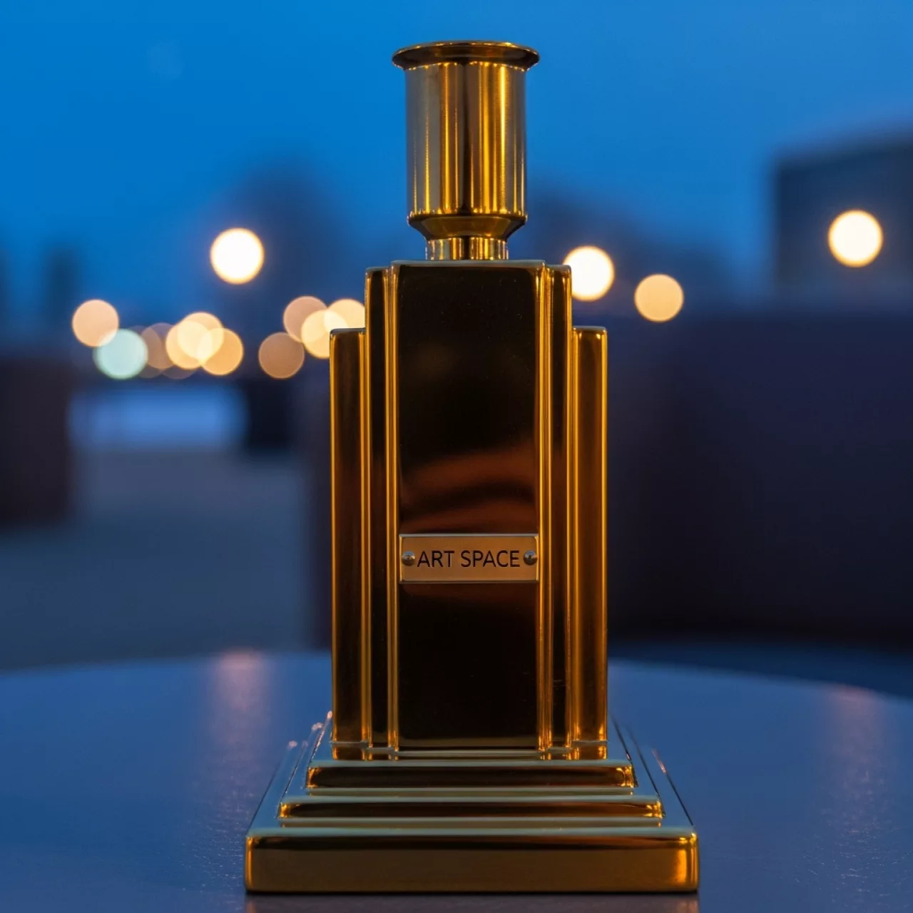 Аренда Подсвечник золотой на арене «Фишт» — ART SPACE