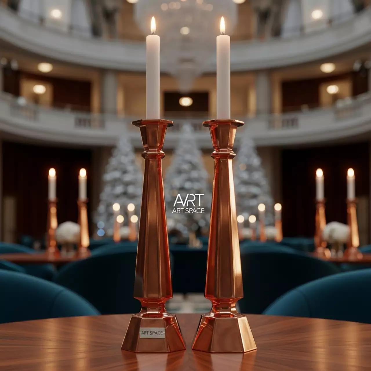 Аренда Подсвечники Прайзм медный в гранд-отеле «Жемчужина» — ART SPACE
