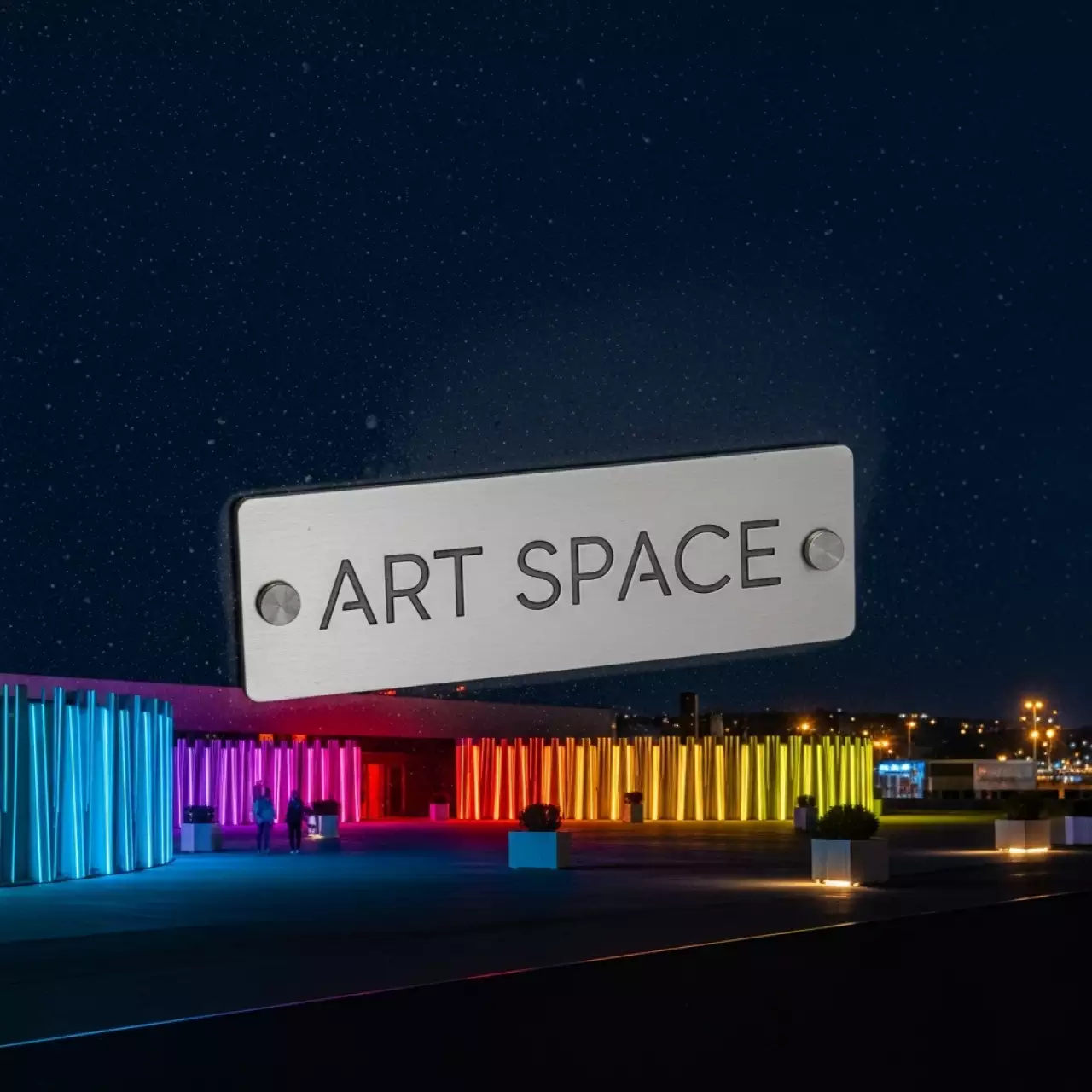 Аренда Подсветка декоративная аплайтинг на территории Морпорта Сочи — ART SPACE