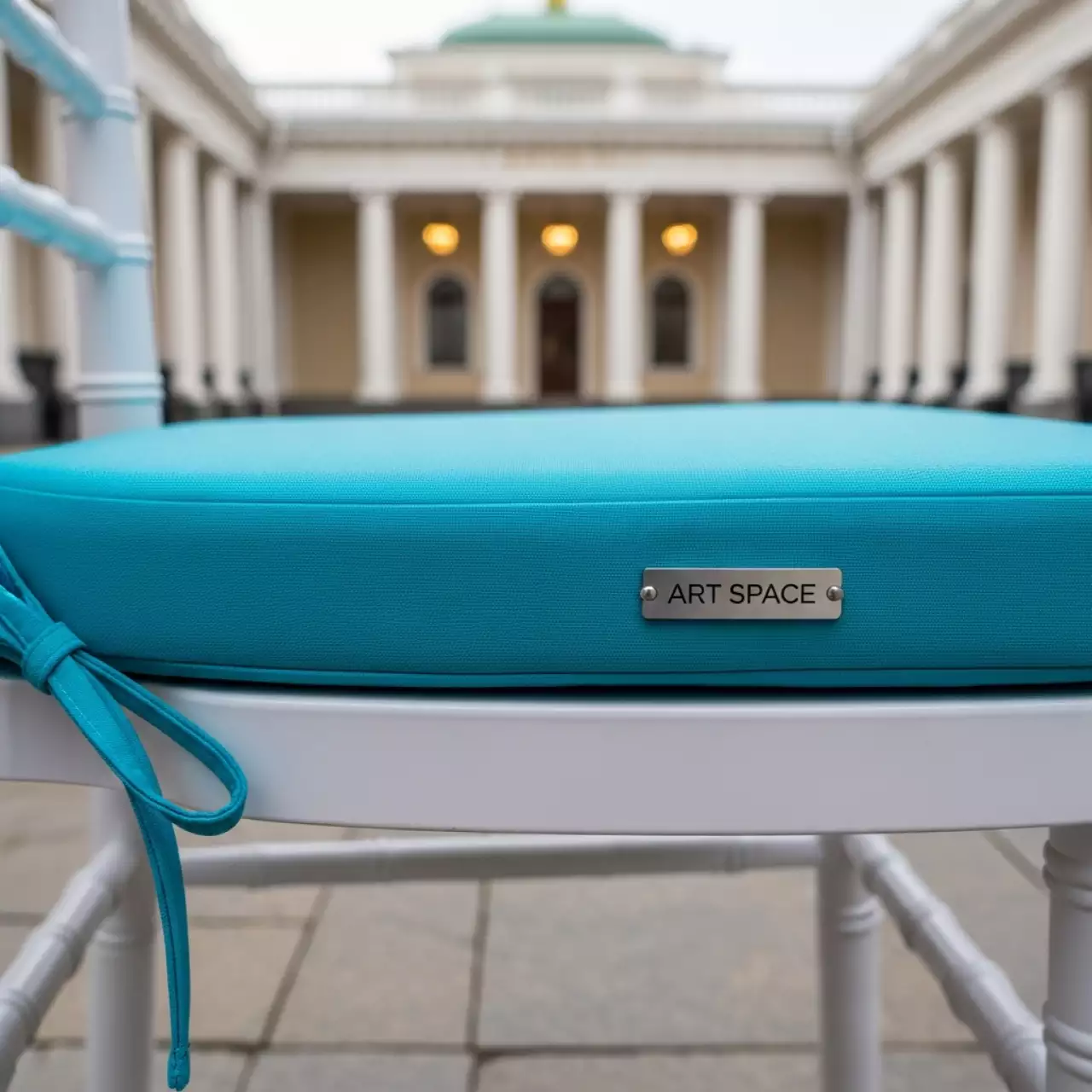 Аренда Подушка бирюзовая для стула Кьявари 2 см в Зале органной и камерной музыки — ART SPACE