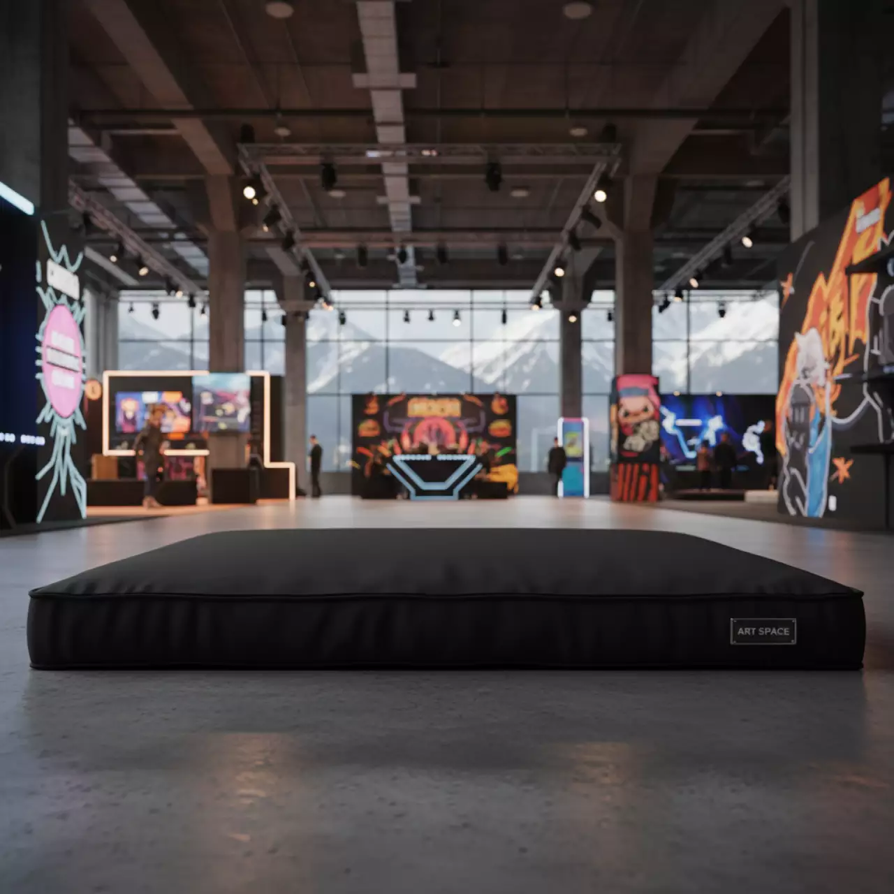 Аренда Подушка черная 120х4х80 см в Rixos Krasnaya Polyana — ART SPACE