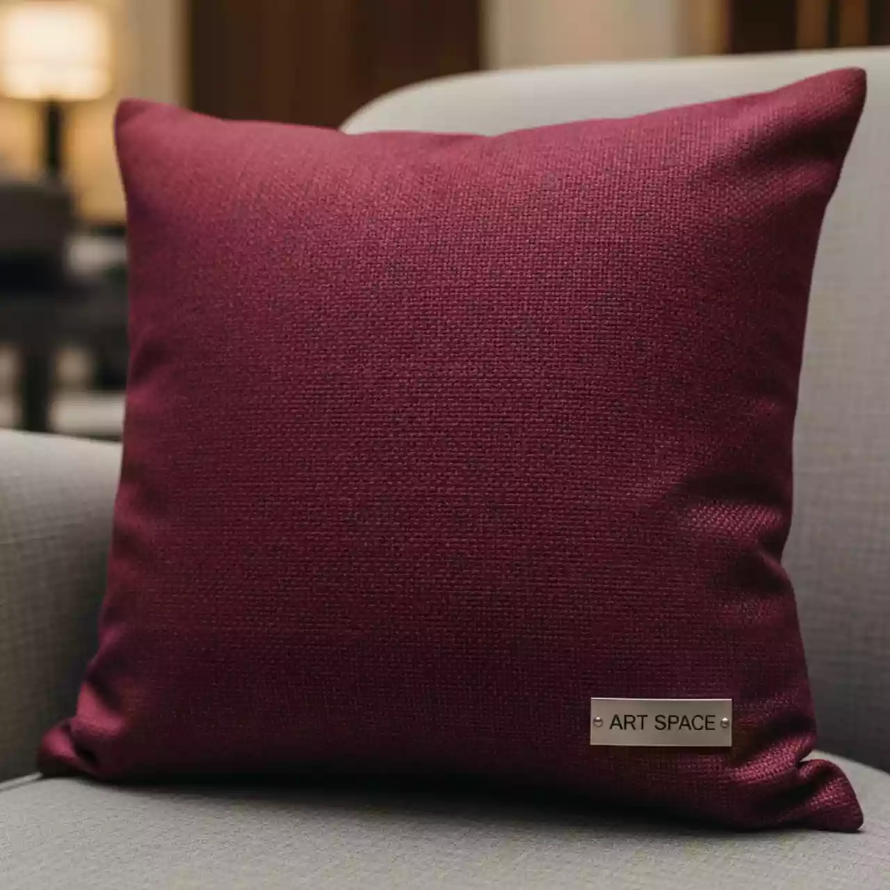 Аренда Подушка Deep Red бордовая в Маринс Парк Отеле — ART SPACE