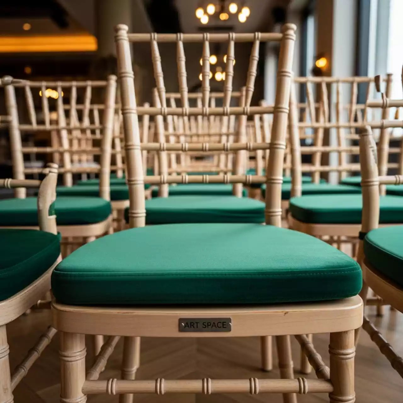 Аренда Подушка для стула Chiavari 5 см зеленая в ресторане «La Terrazza» — ART SPACE