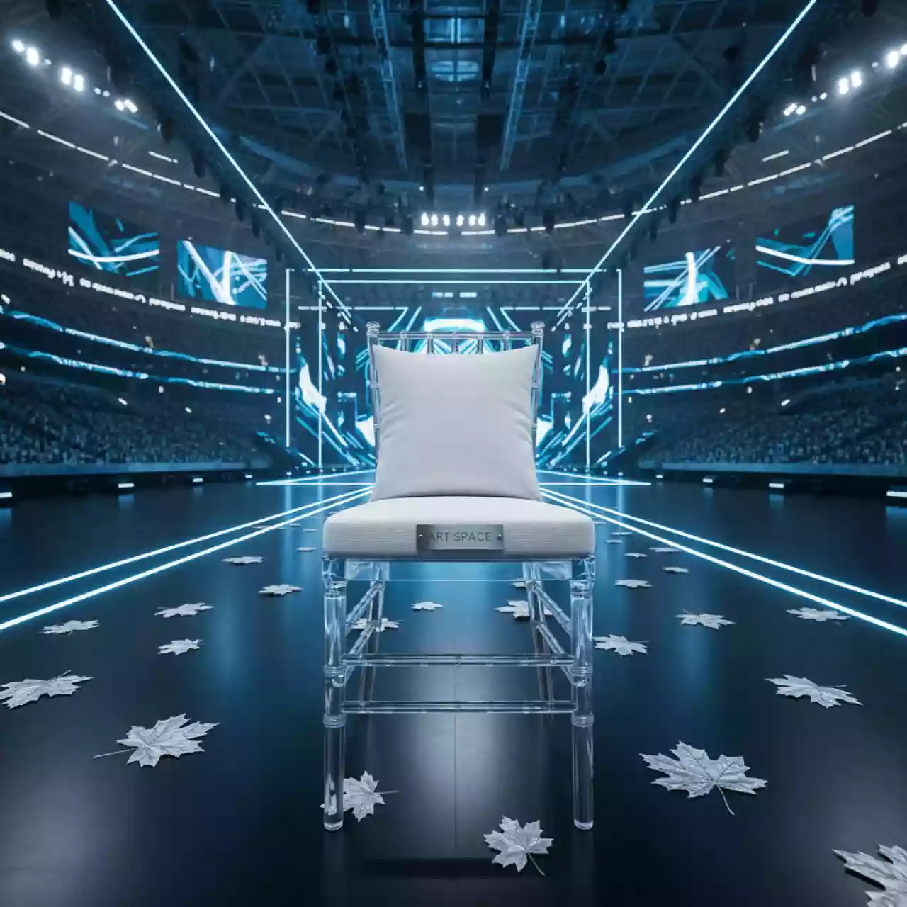 Аренда Подушка для стула Кьявари 2 см журавинка 2 белая на арене «Фишт» — ART SPACE