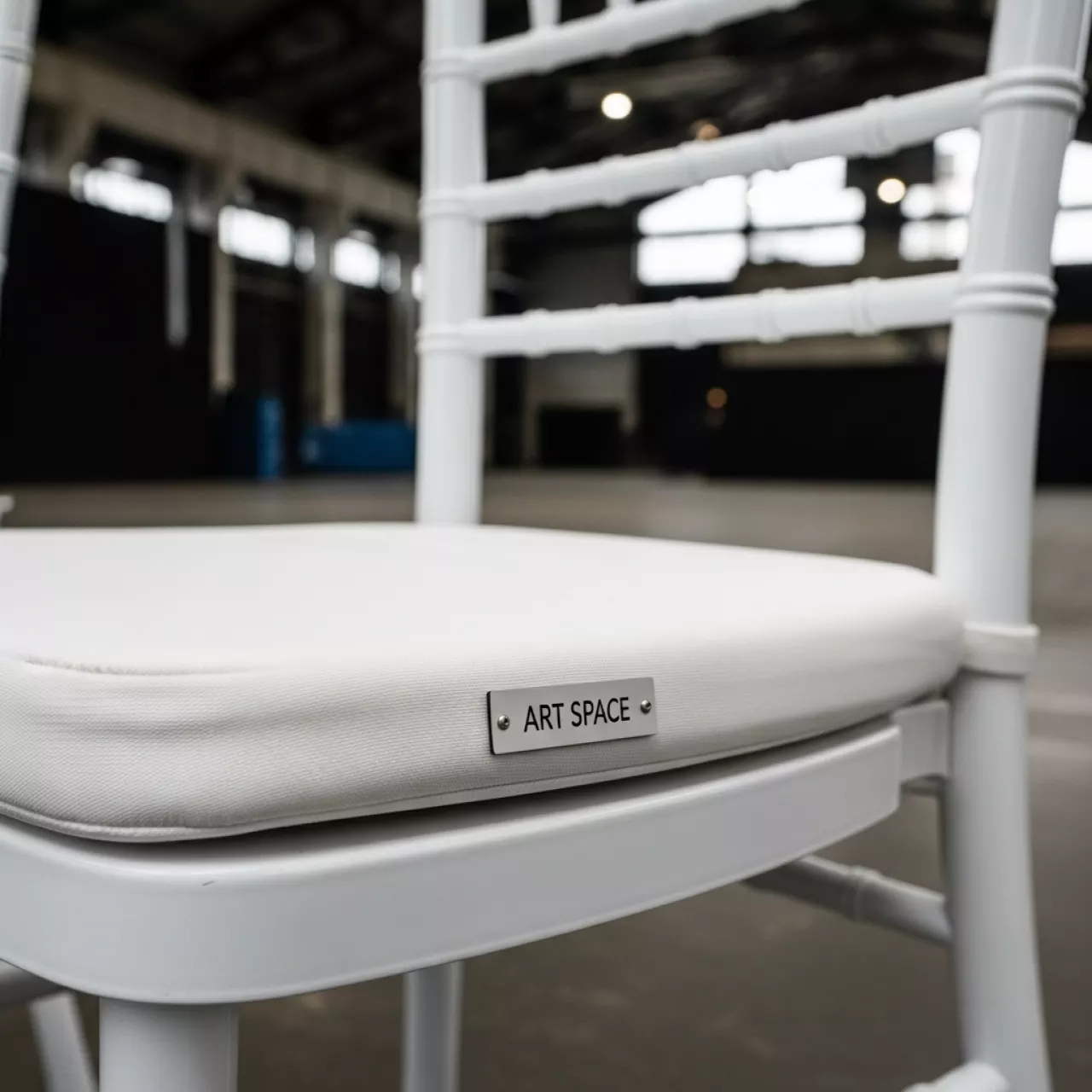 Аренда Подушка для стула Кьявари 2 см журавинка белая гладь в Сириус Арене — ART SPACE