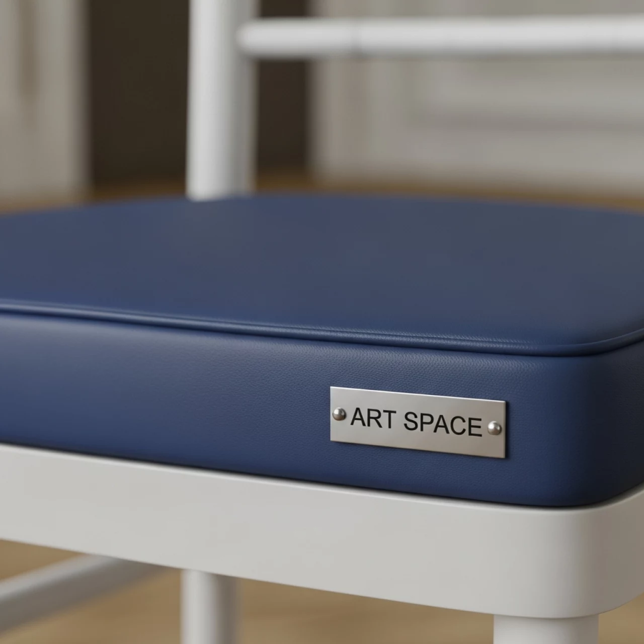 Аренда Подушка для стула Кьявари 3 см кожзам синяя в конгресс-холле отеля Жемчужина — ART SPACE