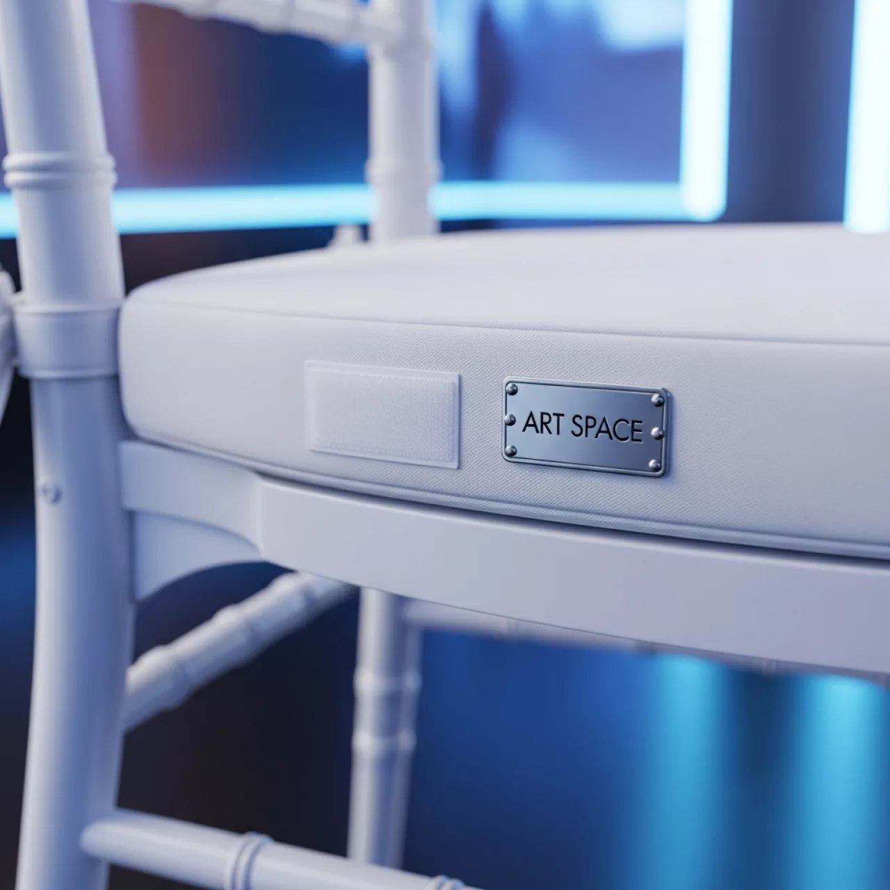 Аренда Подушка для стула Кьявари 3 см с липучками белая в Маринс Парк Отеле — ART SPACE