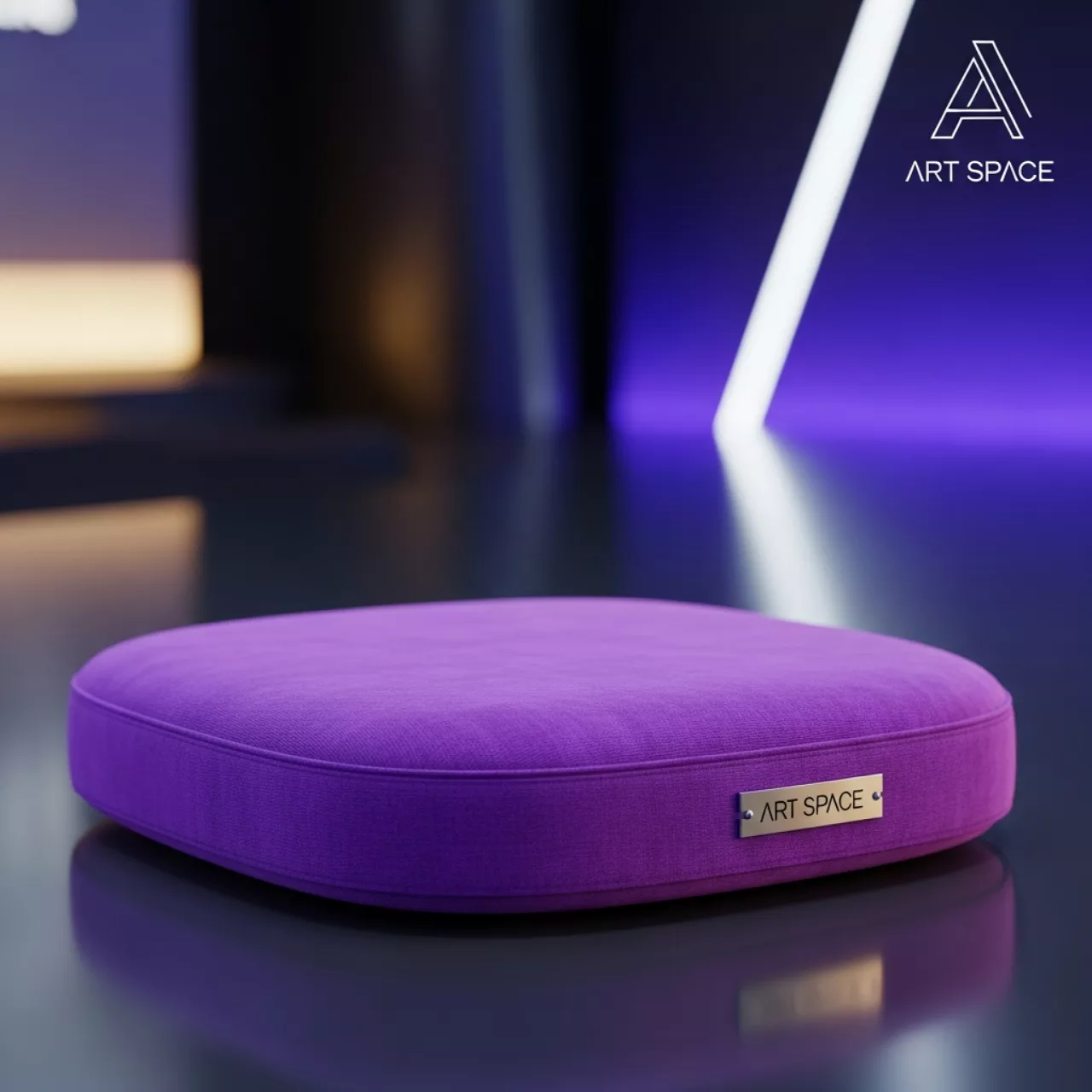 Аренда Подушка для стула Кьявари 5 см фиолетовая в Университете «Сириус» — ART SPACE