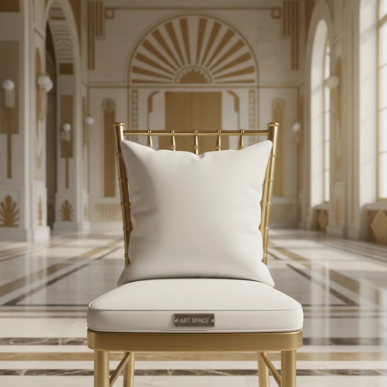 Аренда Подушка для стула Кьявари белая 5 см в VK Stadium Sirius — ART SPACE