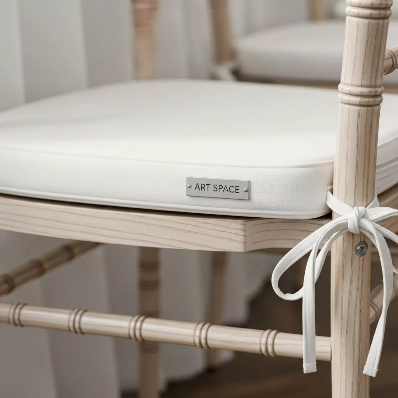 Аренда Подушка для стула Кьявари белая в Mantera Supreme — ART SPACE