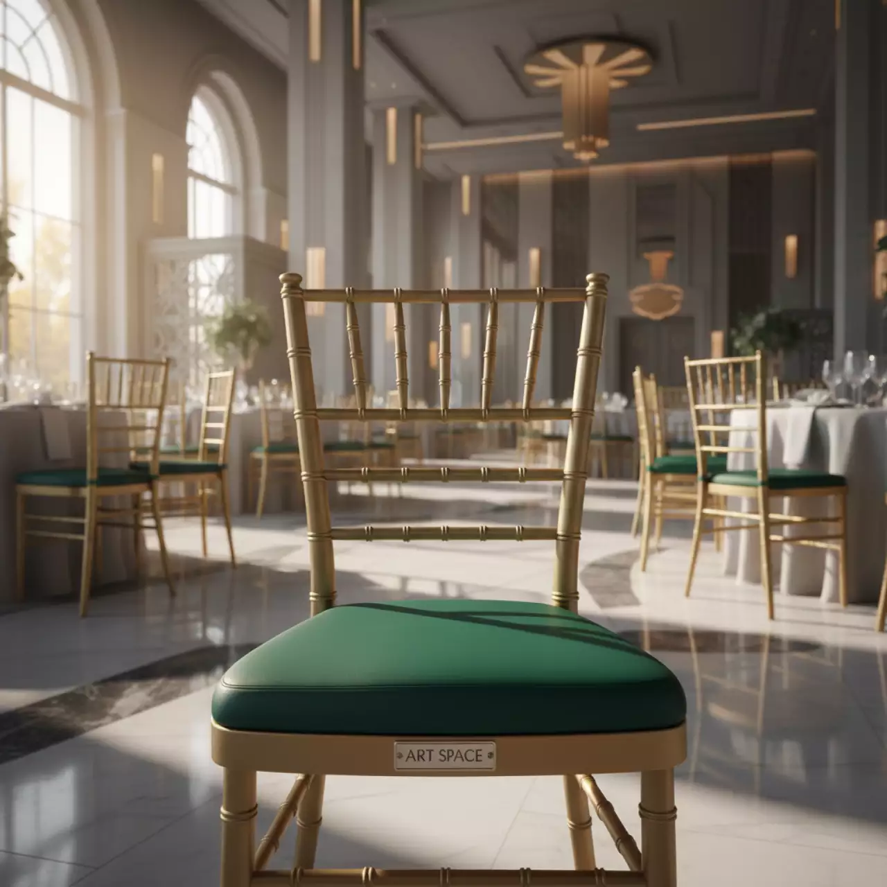 Аренда Подушка для стула Кьявари кожзам зеленая 3 см в комплексе «Дагомыс» — ART SPACE