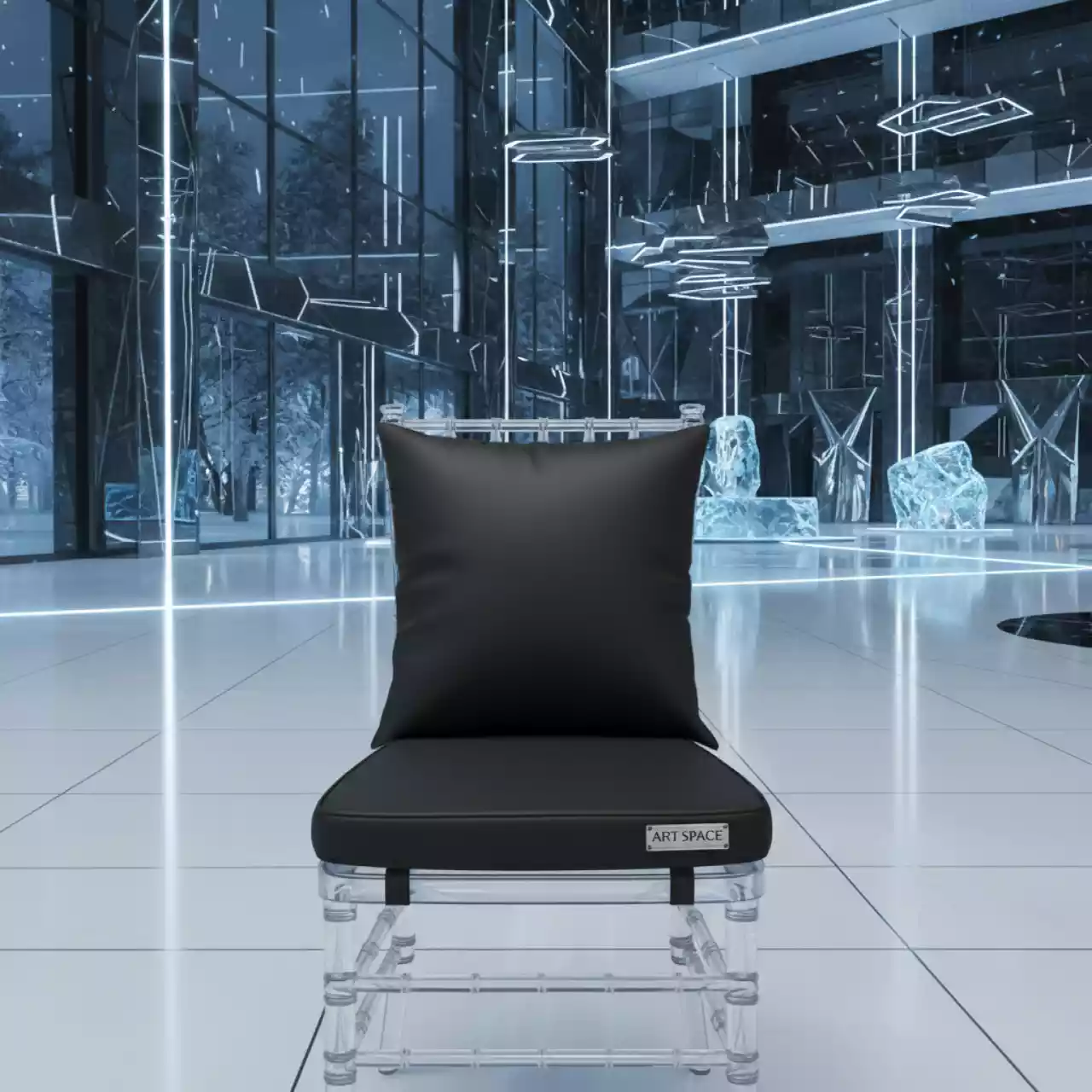 Аренда Подушка Кьявари черная в Grand Karat Sochi — ART SPACE