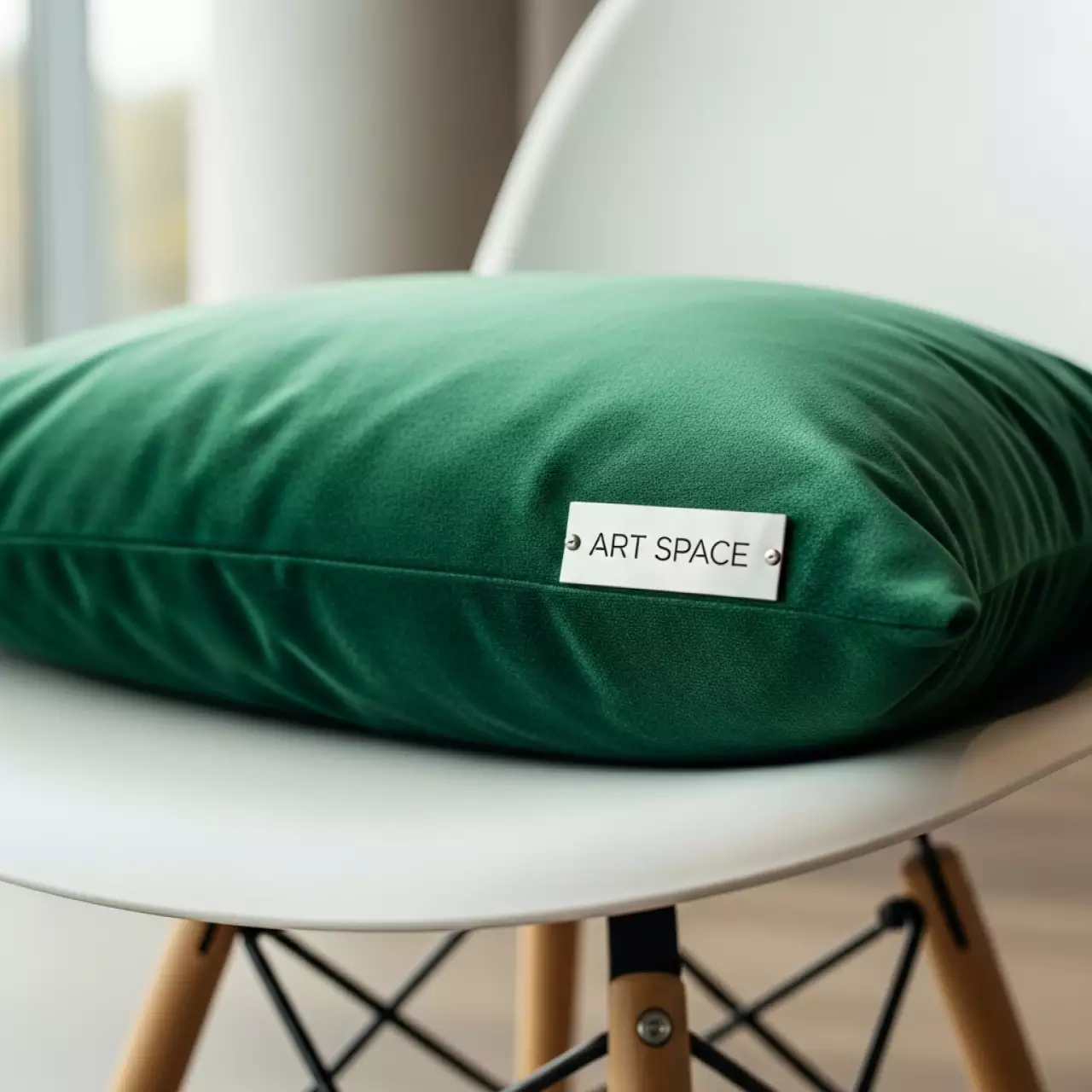 Аренда Подушка мягкая бархатная для пластикового стула зеленая в Pullman Sochi Centre — ART SPACE