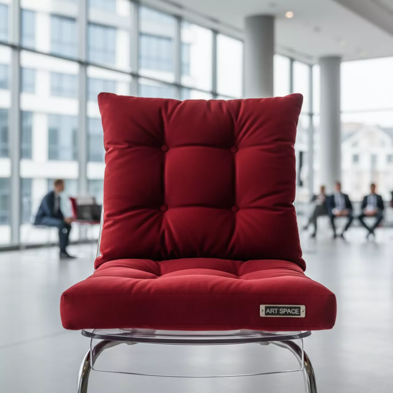Аренда Подушка мягкая для пластикового стула бархатная красная в Imeretinskiy Hotel — ART SPACE