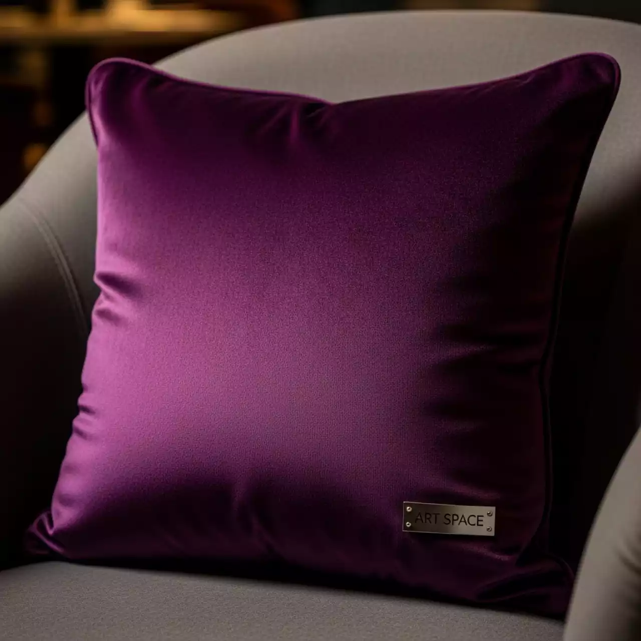 Аренда Подушка мягкая фиолетовая в ресторане «Магадан» — ART SPACE