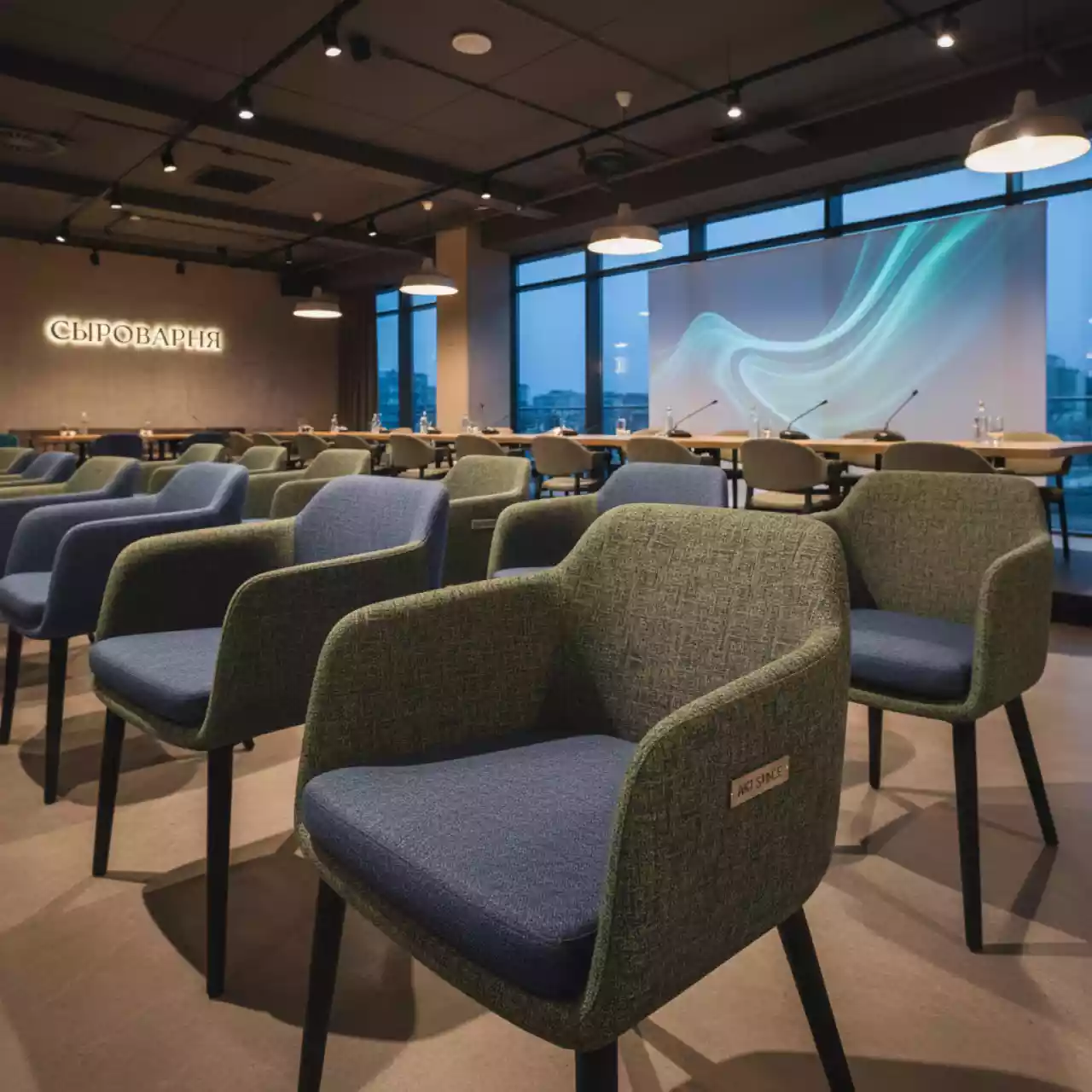 Аренда Подушка на сиденье кресла Mentha в ресторане «Сыроварня» — ART SPACE