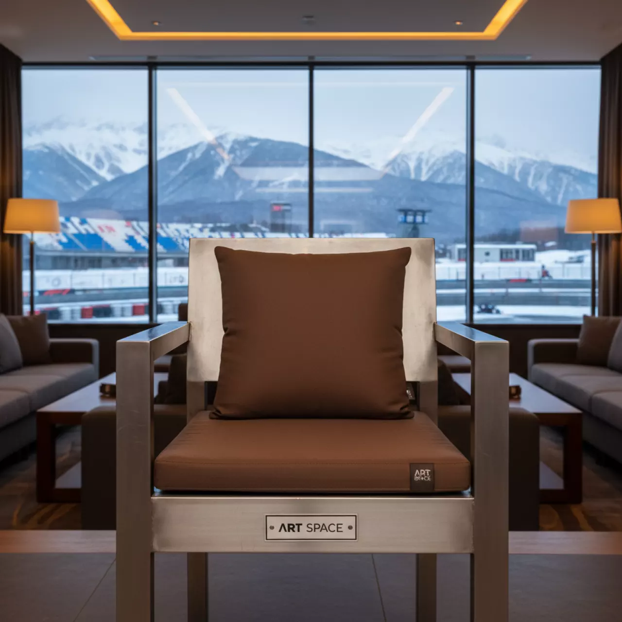 Аренда Подушка на стул 39х39 шоколадная в Sochi Marriott Krasnaya Polyana — ART SPACE