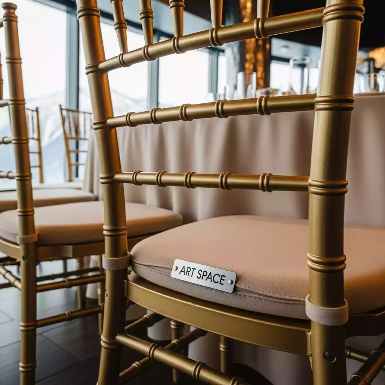 Аренда Подушка на стул Кьявари рогожка бежевая 3 см в Panorama by Mercure — ART SPACE