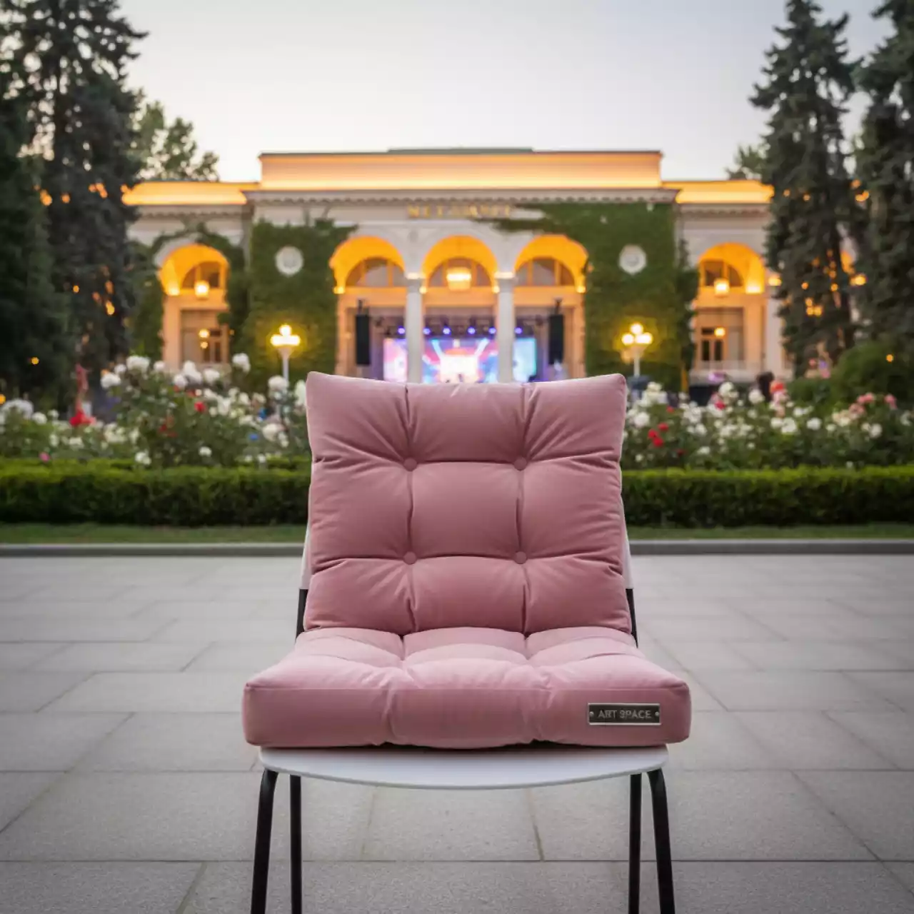 Аренда Подушка на стул Mio розовая в санатории «Металлург» — ART SPACE