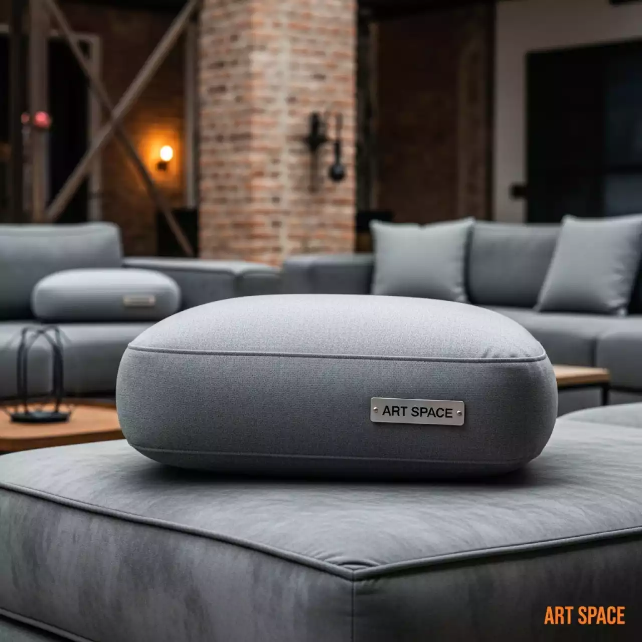 Аренда Подушка сиденья Оптимум для дивана Flow серая на пляжных клубах Хосты — ART SPACE