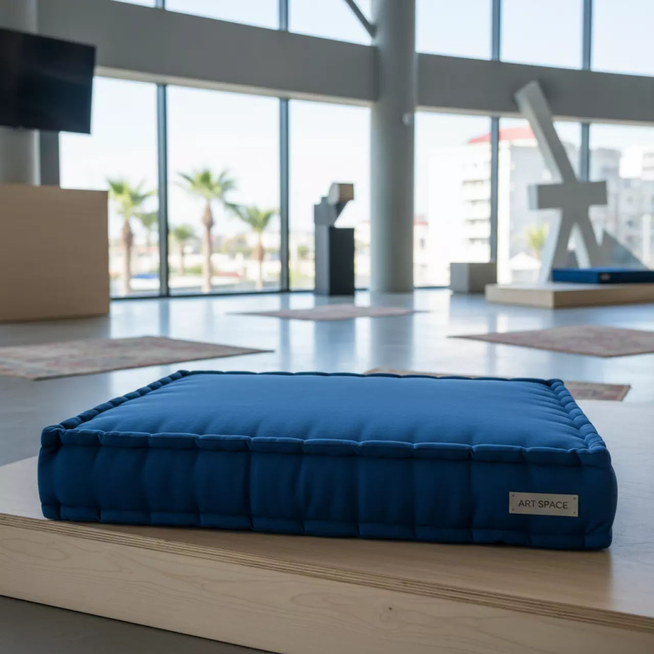 Аренда Подушка синяя 120х4х80 см в Mercure Сочи Центр — ART SPACE