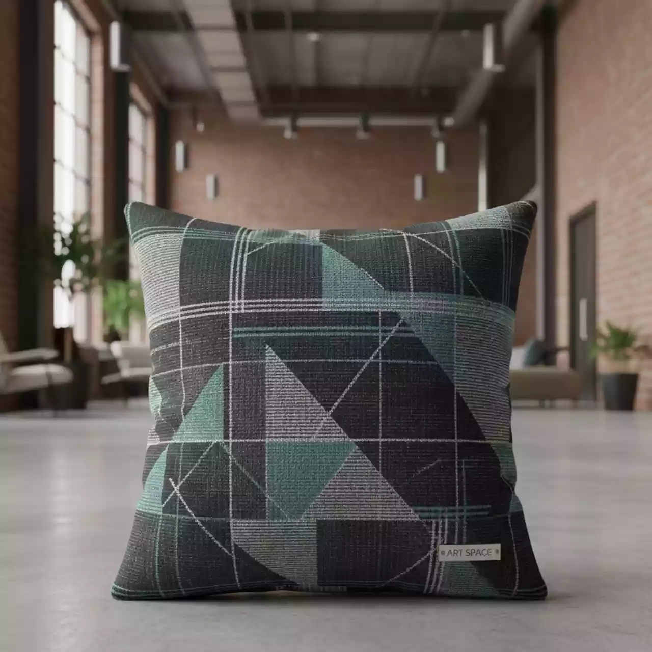 Аренда Подушки декоративной с фантазийным принтом в Delta Sirius — ART SPACE