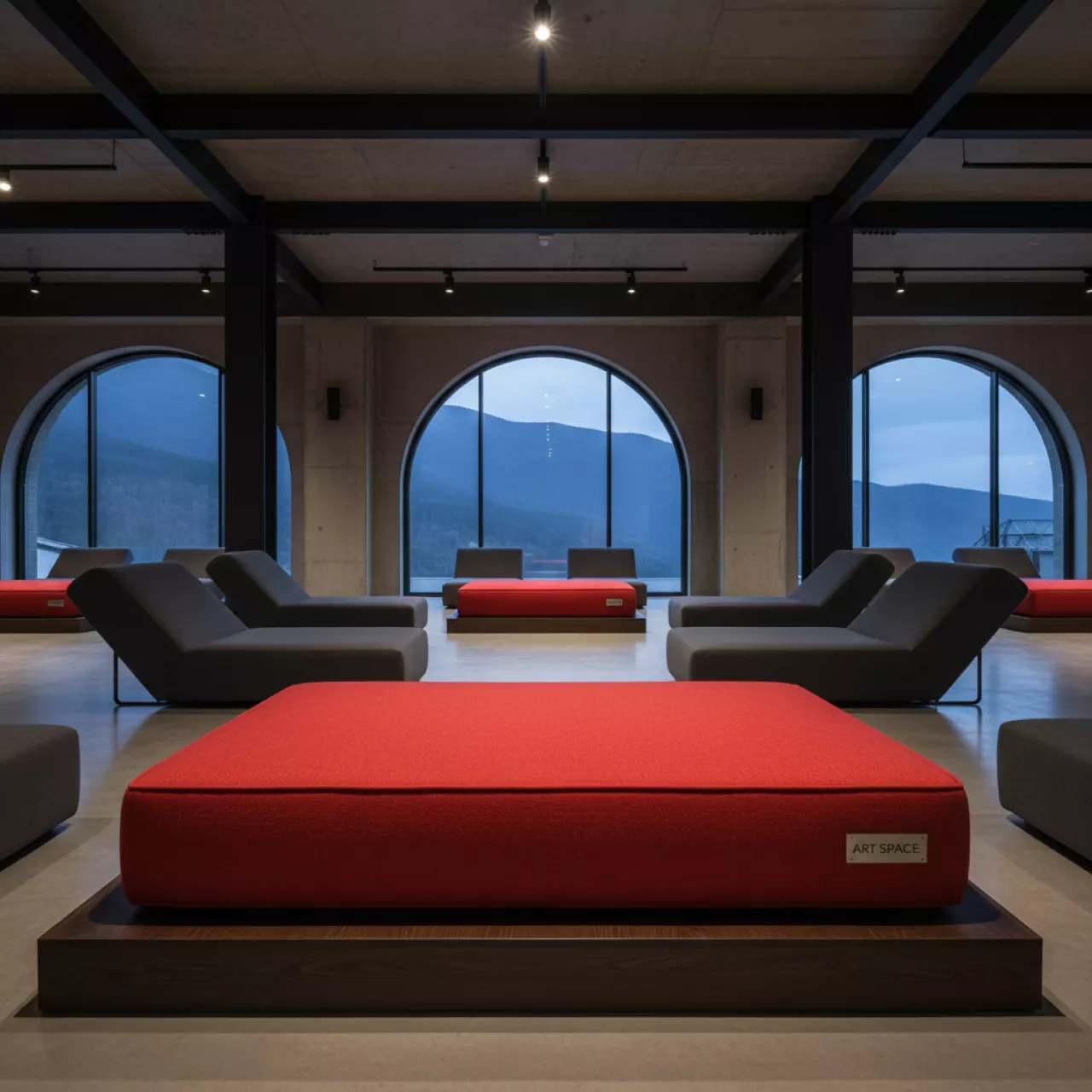 Аренда Подушки красной 120х4х80 см в Sochi Marriott Krasnaya Polyana — ART SPACE