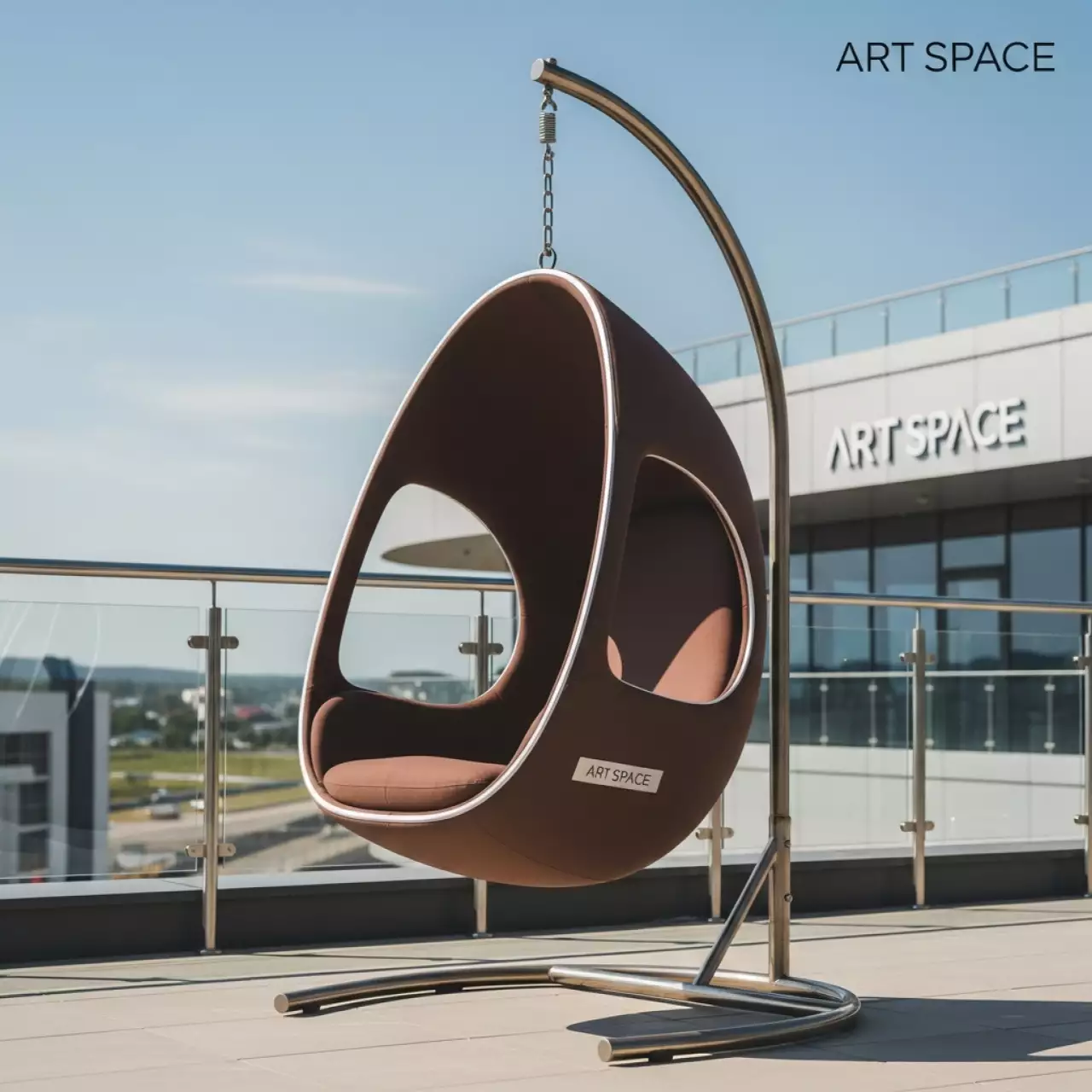 Аренда Подвесное кресло AFM 250B L коричневое на Сочи Автодроме — ART SPACE