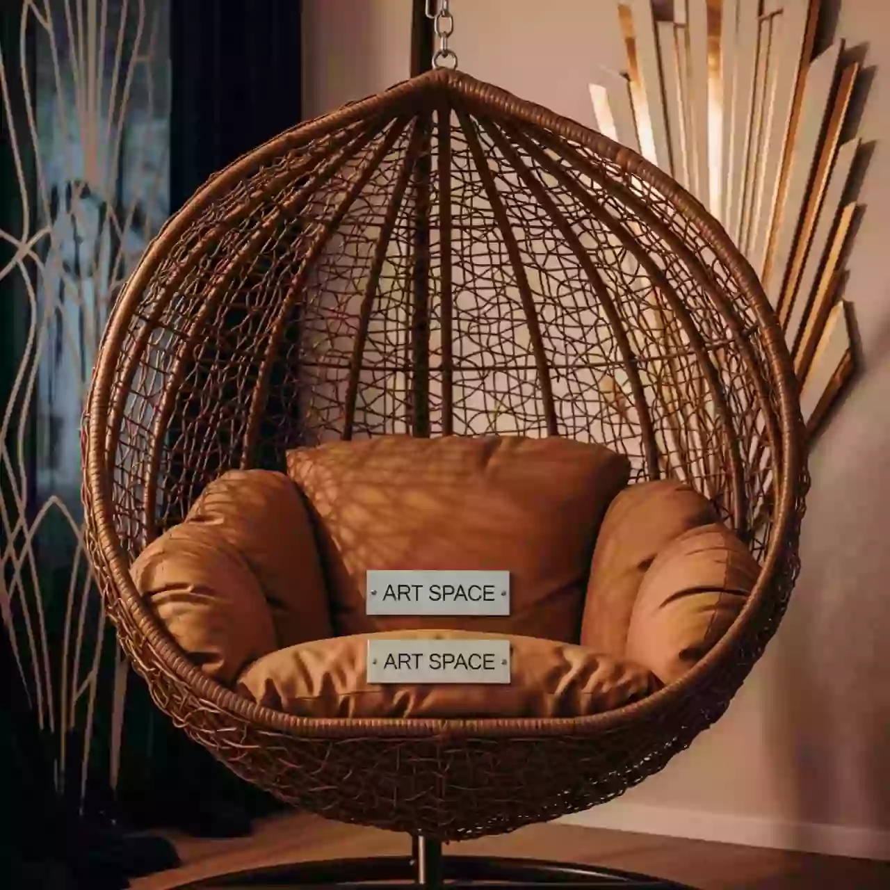 Аренда Подвесное кресло AFM 250B XL коричневое на курорте «Газпром» (Альпика) — ART SPACE