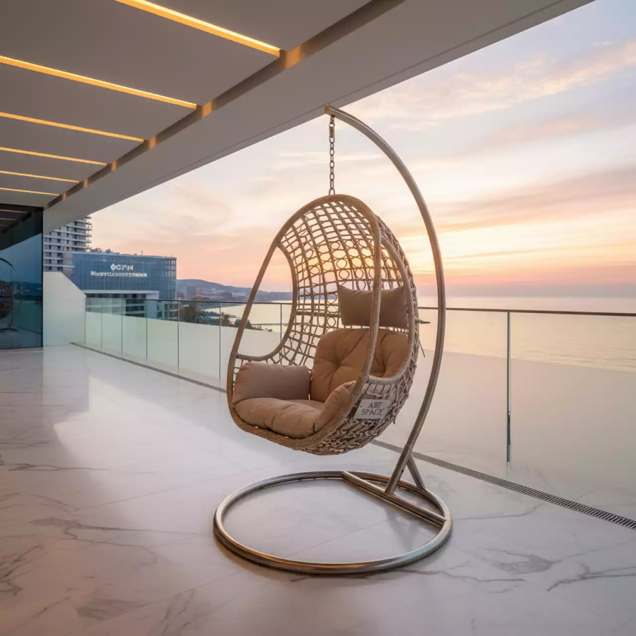 Аренда Подвесное кресло AFM 810B светло бежевое в отеле Hyatt Regency Sochi — ART SPACE