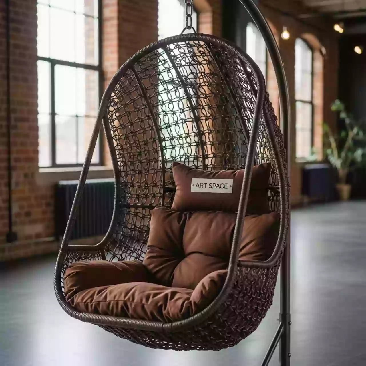 Аренда Подвесное кресло Besta Cartagena с подушкой коричневое в ресторане «Магеллан» — ART SPACE