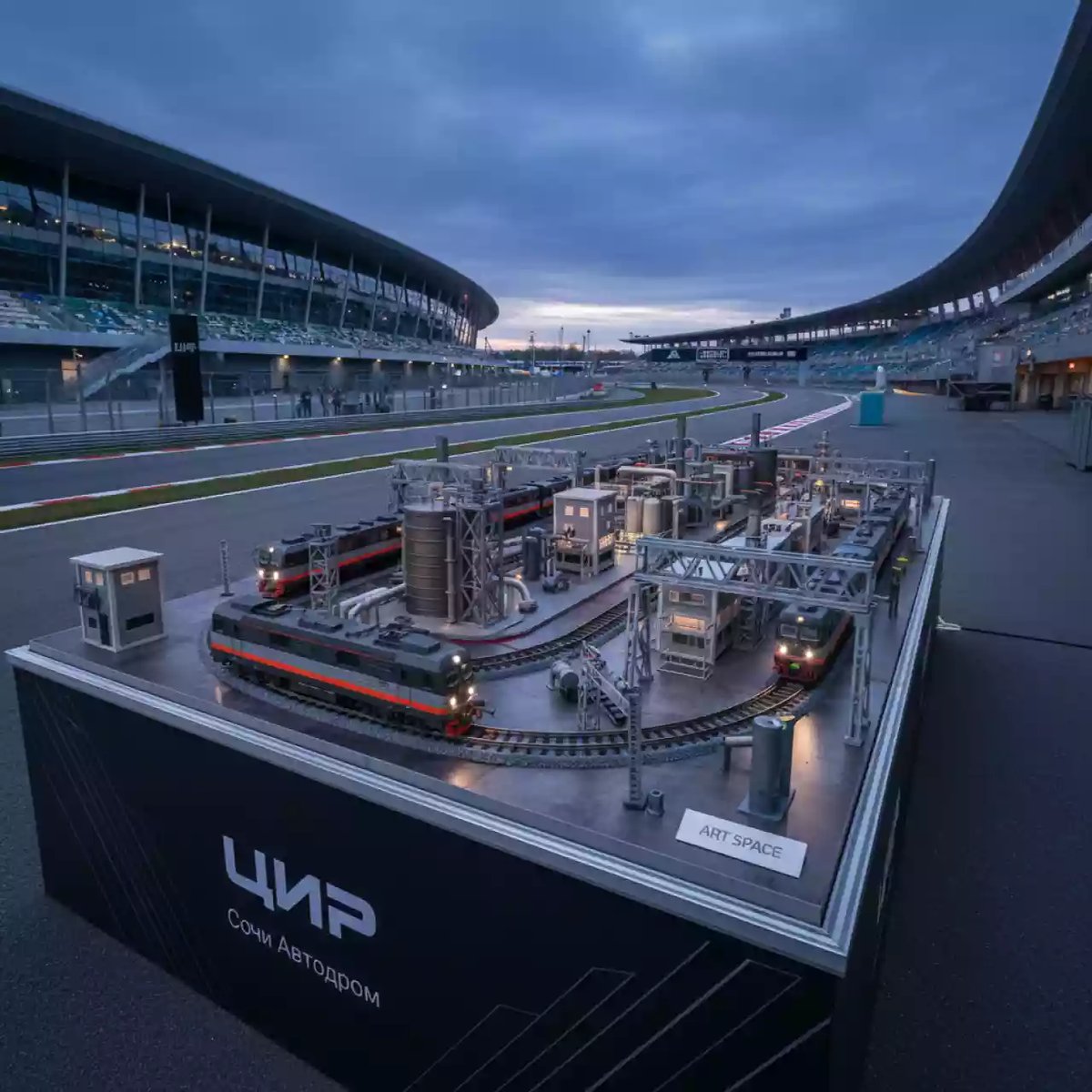 Аренда Поезда радиоуправляемые на Сочи Автодроме — ART SPACE