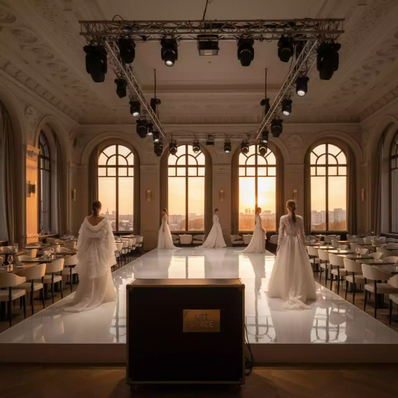Аренда Показ свадебных платьев дома моды Belfaso закрытый в ресторане «D.O.M» — ART SPACE