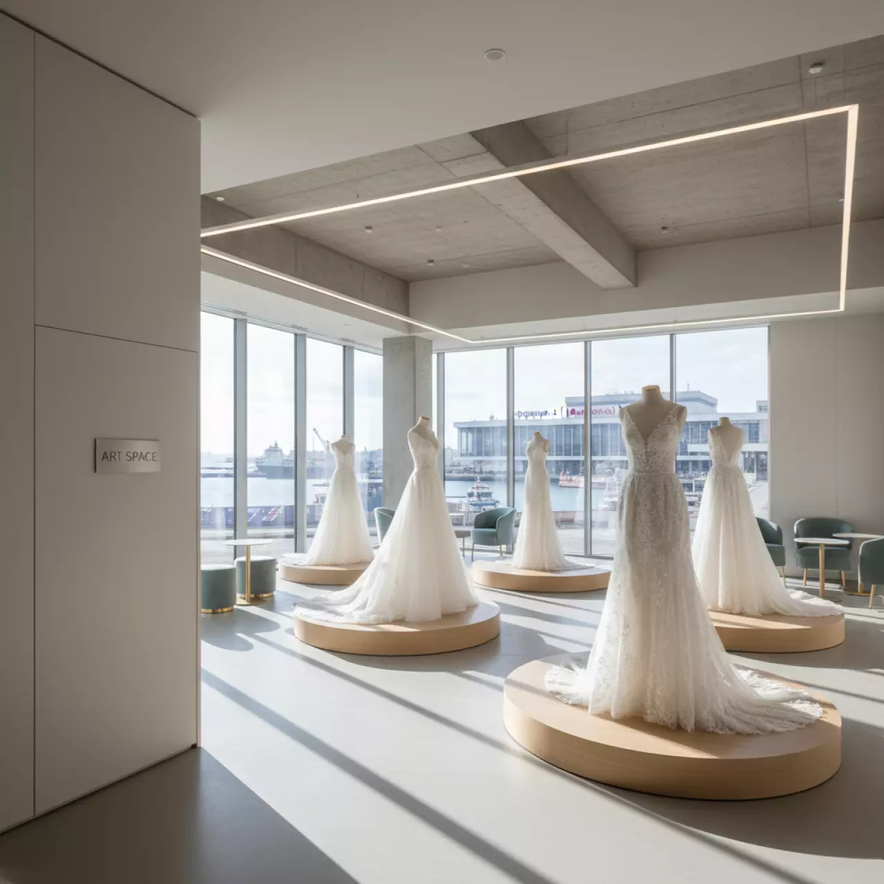 Аренда Показ свадебных платьев закрытый в зале «Чайка» (Морпорт) — ART SPACE