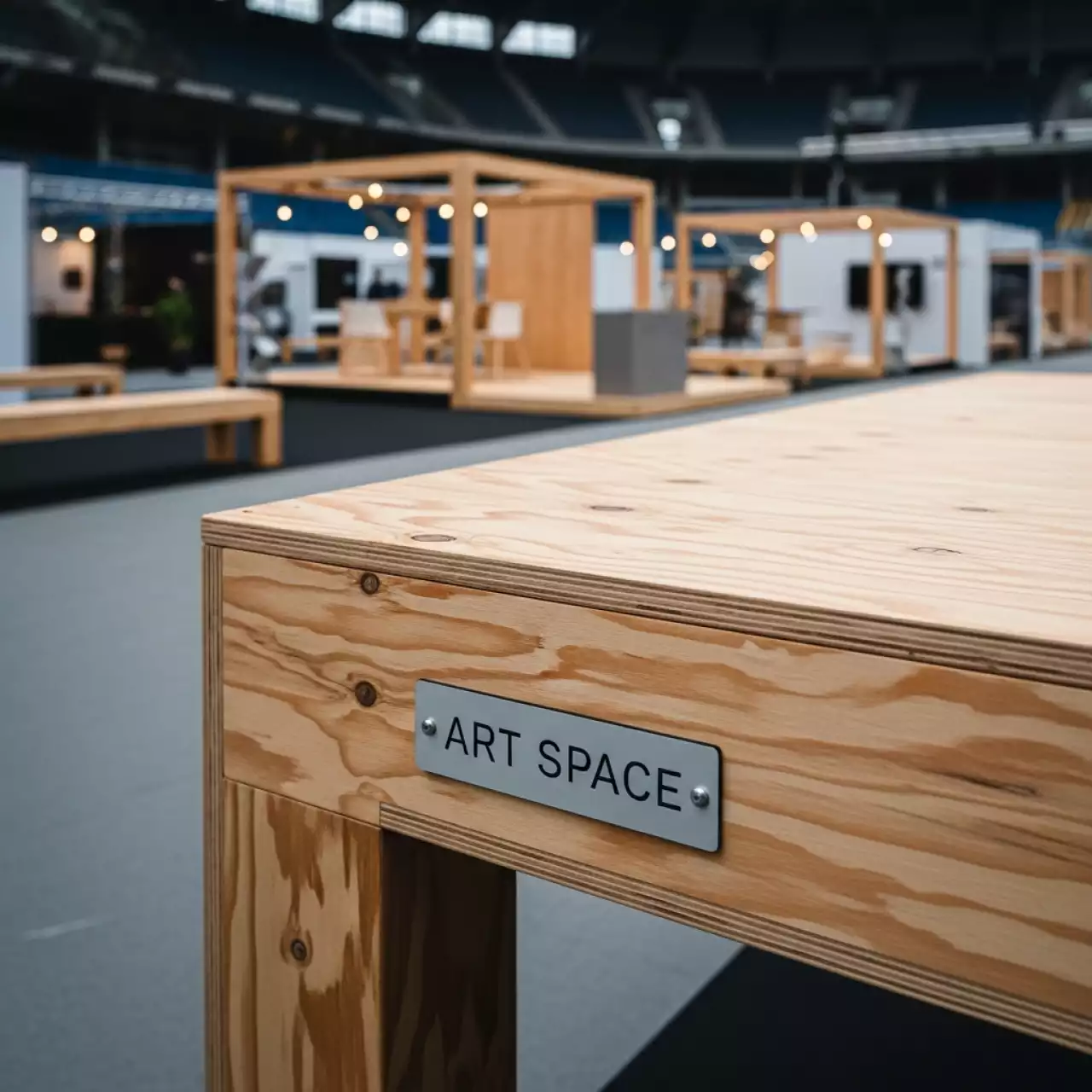 Аренда Покрытие напольное брус фанера в Ледовом дворце «Айсберг» — ART SPACE