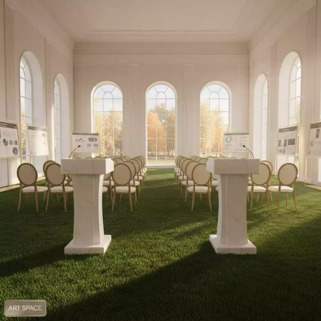 Аренда Покрытие напольное искусственная трава в Imeretinskiy Hotel — ART SPACE