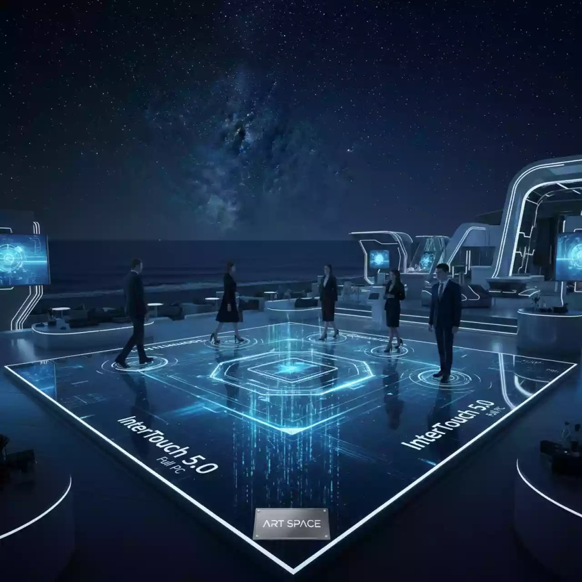 Аренда Пол интерактивный InterTouch 5 0 Full PC на пляжных клубах Хосты — ART SPACE