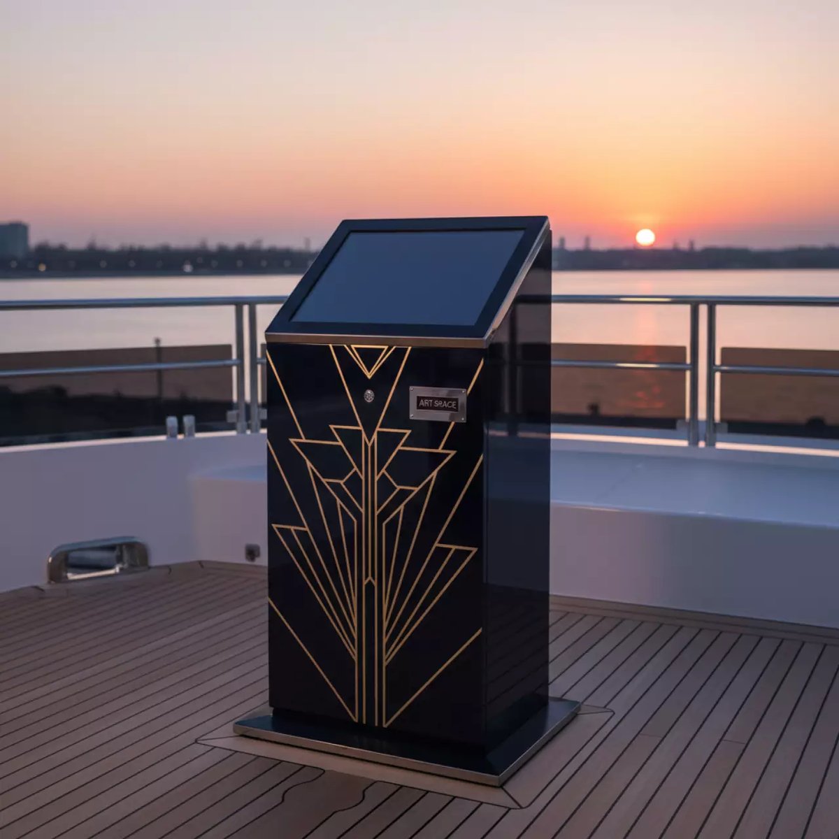 Аренда Пол тумба интерактивная InterTouch 5.0 Mobile Full N на VIP-яхте (Имеретинский порт) — ART SPACE