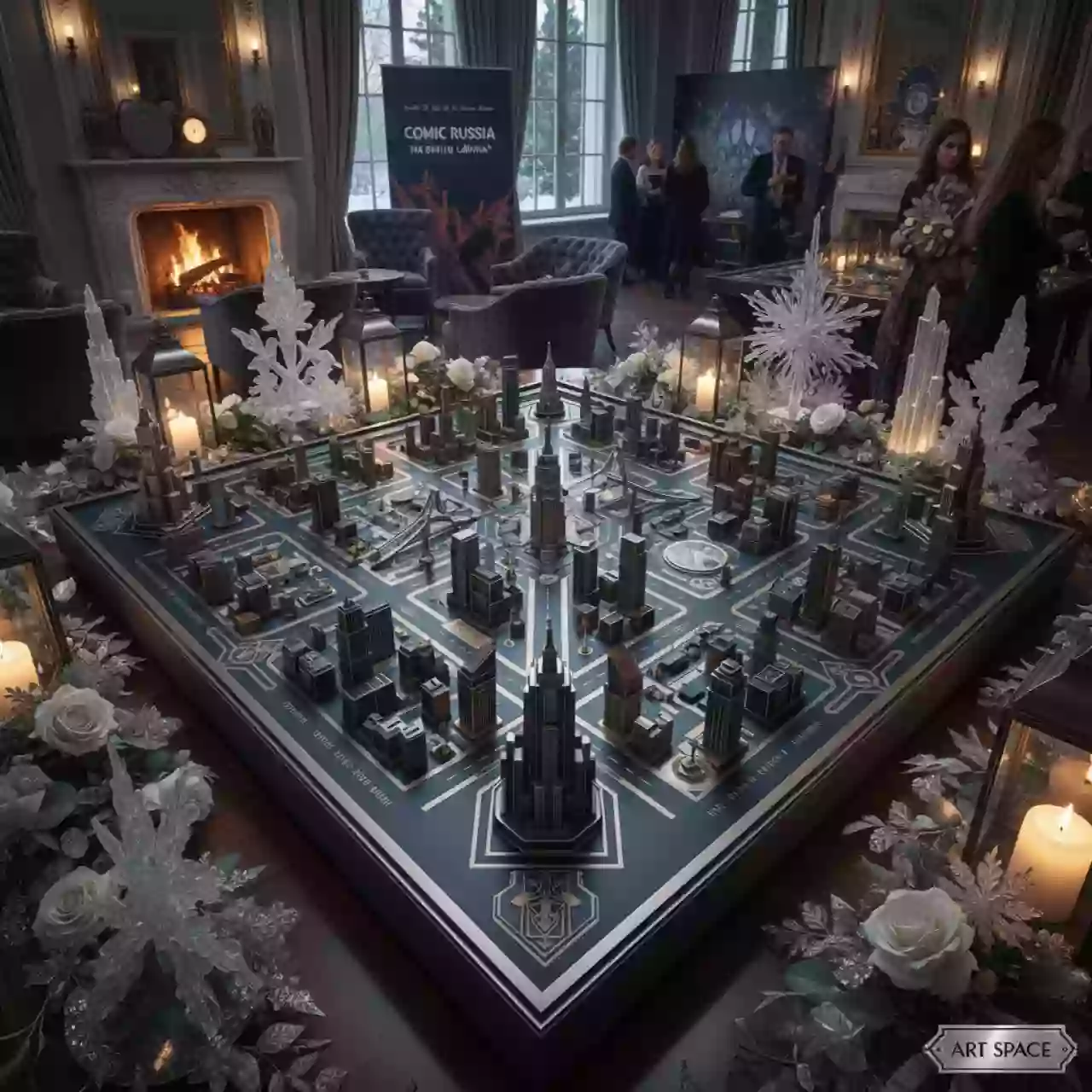 Аренда Поле игровое Город 105х75 см на вилле «Анна» — ART SPACE